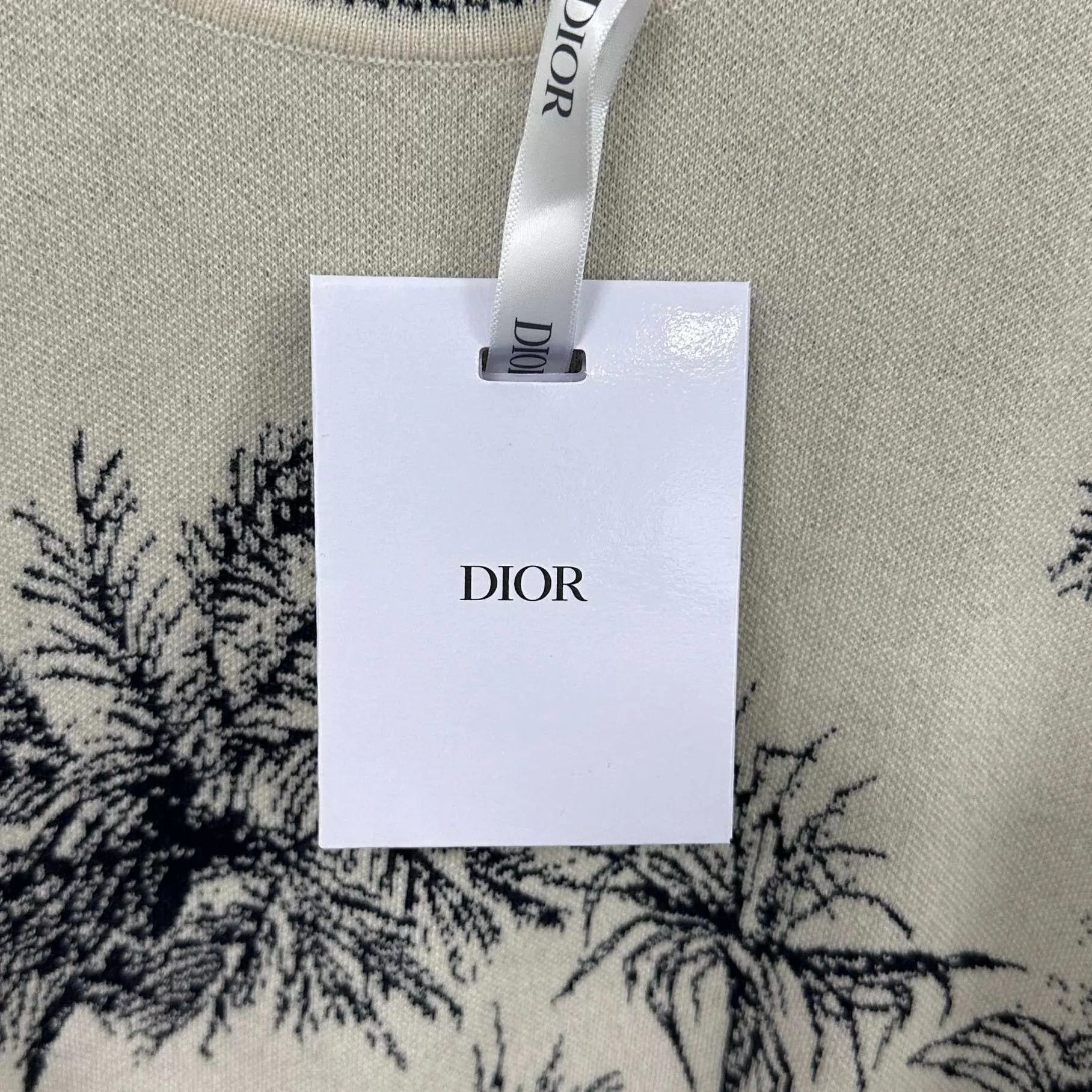 Dior Dior Coconut Tree Logo Cashmere Crewneck SS new 38 Size S / US 4 / IT 40 - 6 Thumbnail