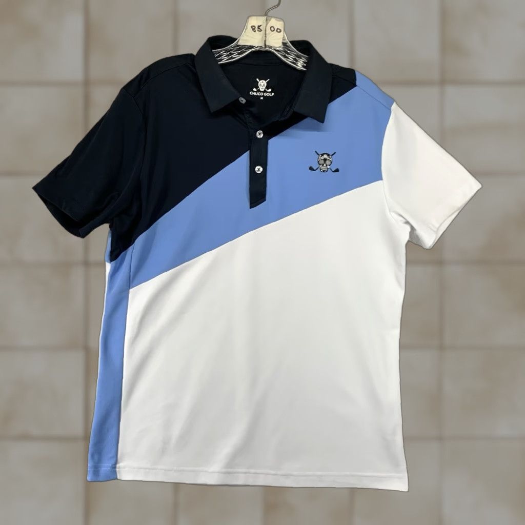 Sugar CHUCO GOLF POLY GOLF SHIRT Mens Medium Sugar Skull Clubs Logo Colour Block Size US M / EU 48-50 / 2 - 1 Thumbnail