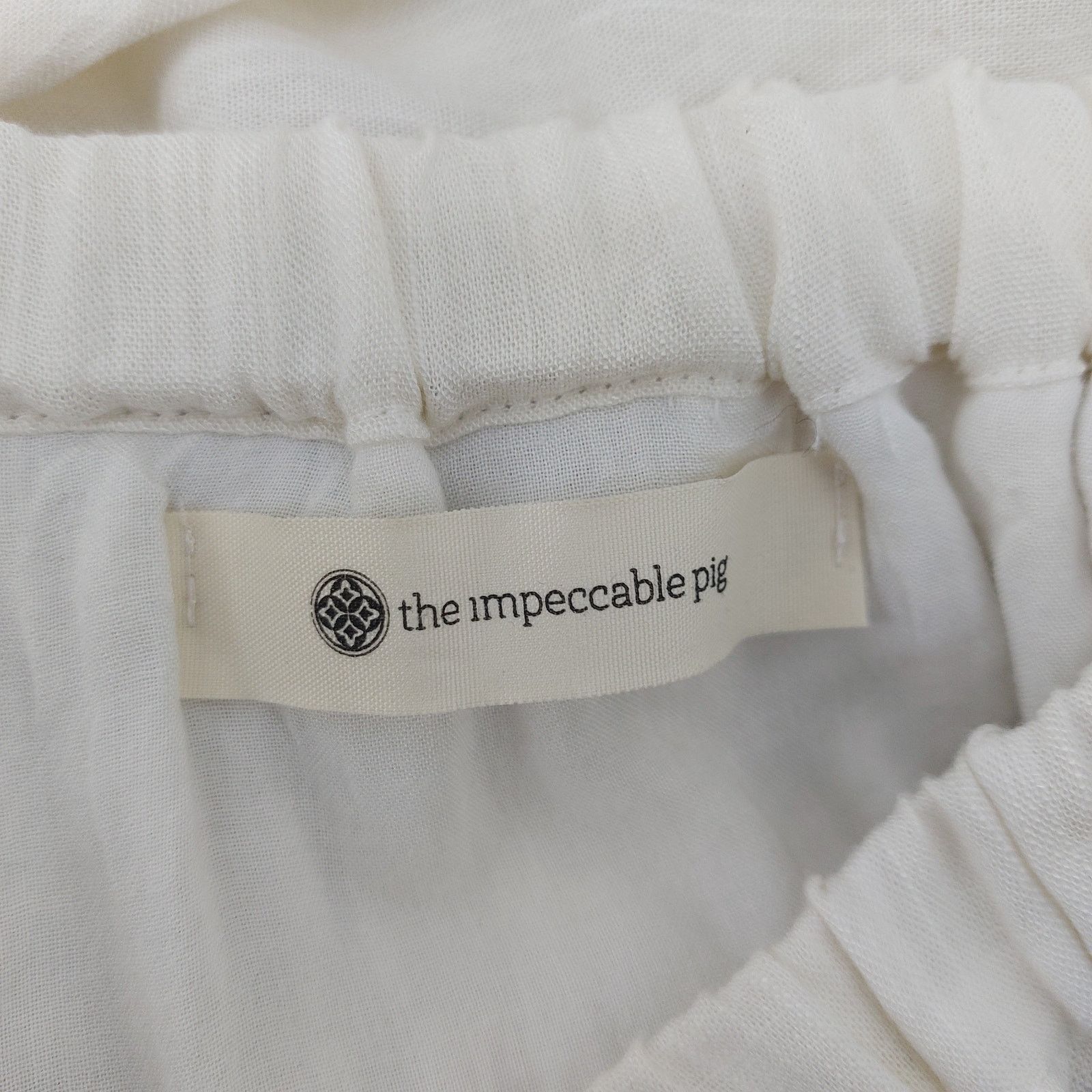 Other The Impeccable Pig White Embroidered Sz M Shoulder Capesina Size M / US 6-8 / IT 42-44 - 3 Thumbnail