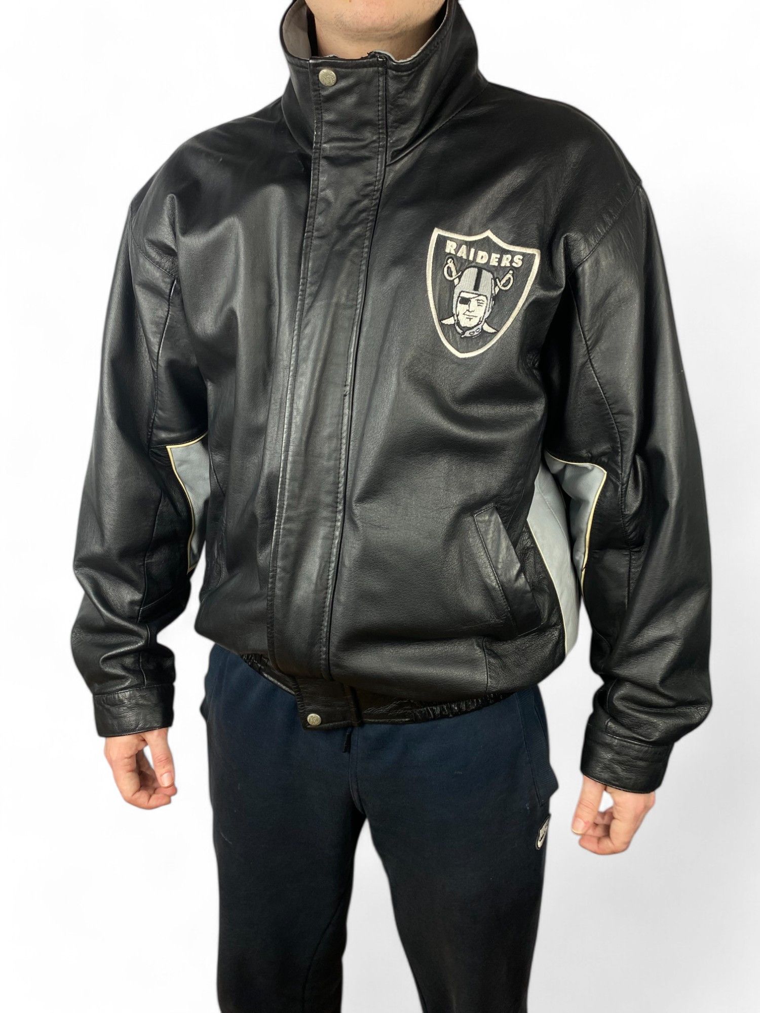 Jeff Hamilton × NFL × Reebok leather jacket reebok Jeff Hamilton vintage oakland raiders Size US L / EU 52-54 / 3 - 3 Thumbnail