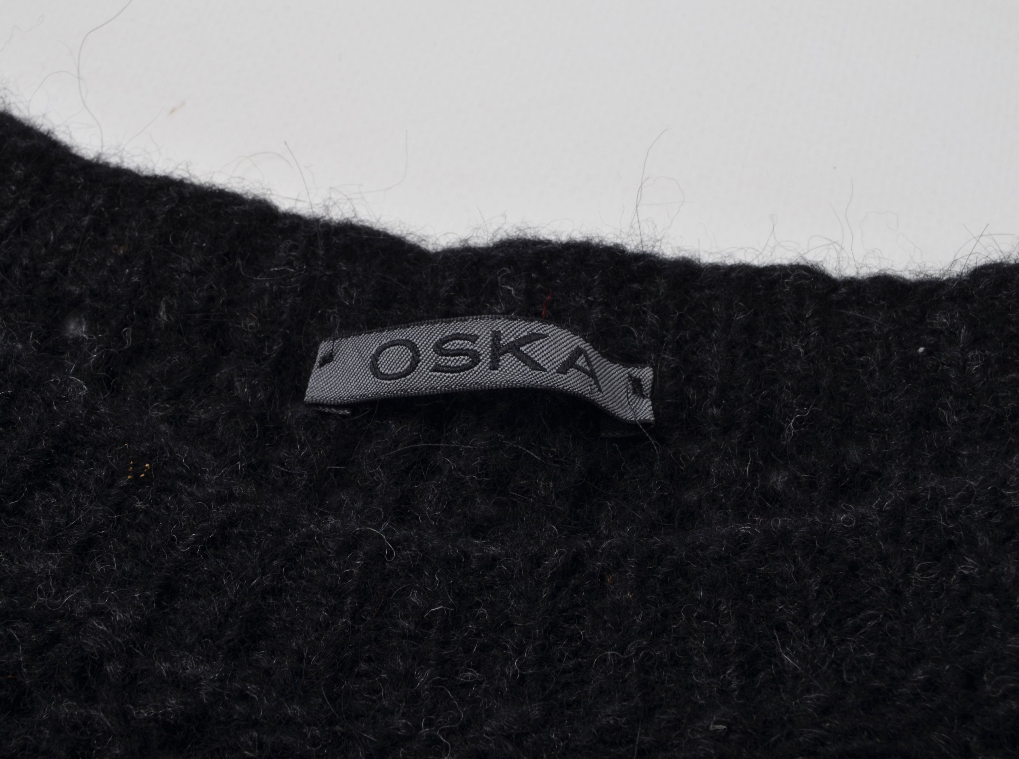 Oska Avant Garde Alpaca Blend Net Knit Oversized Jumper