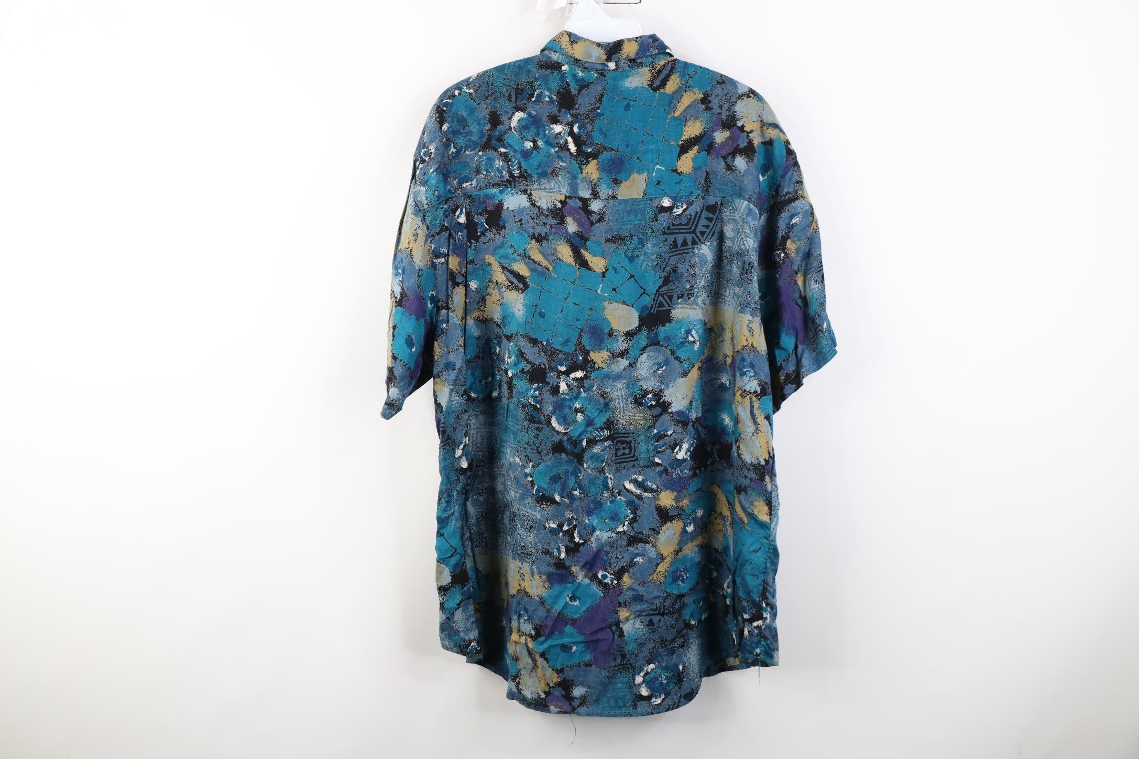 Vintage Vintage 90s Streetwear Gabardine Collared Button Shirt USA Size US L / EU 52-54 / 3 - 9 Thumbnail