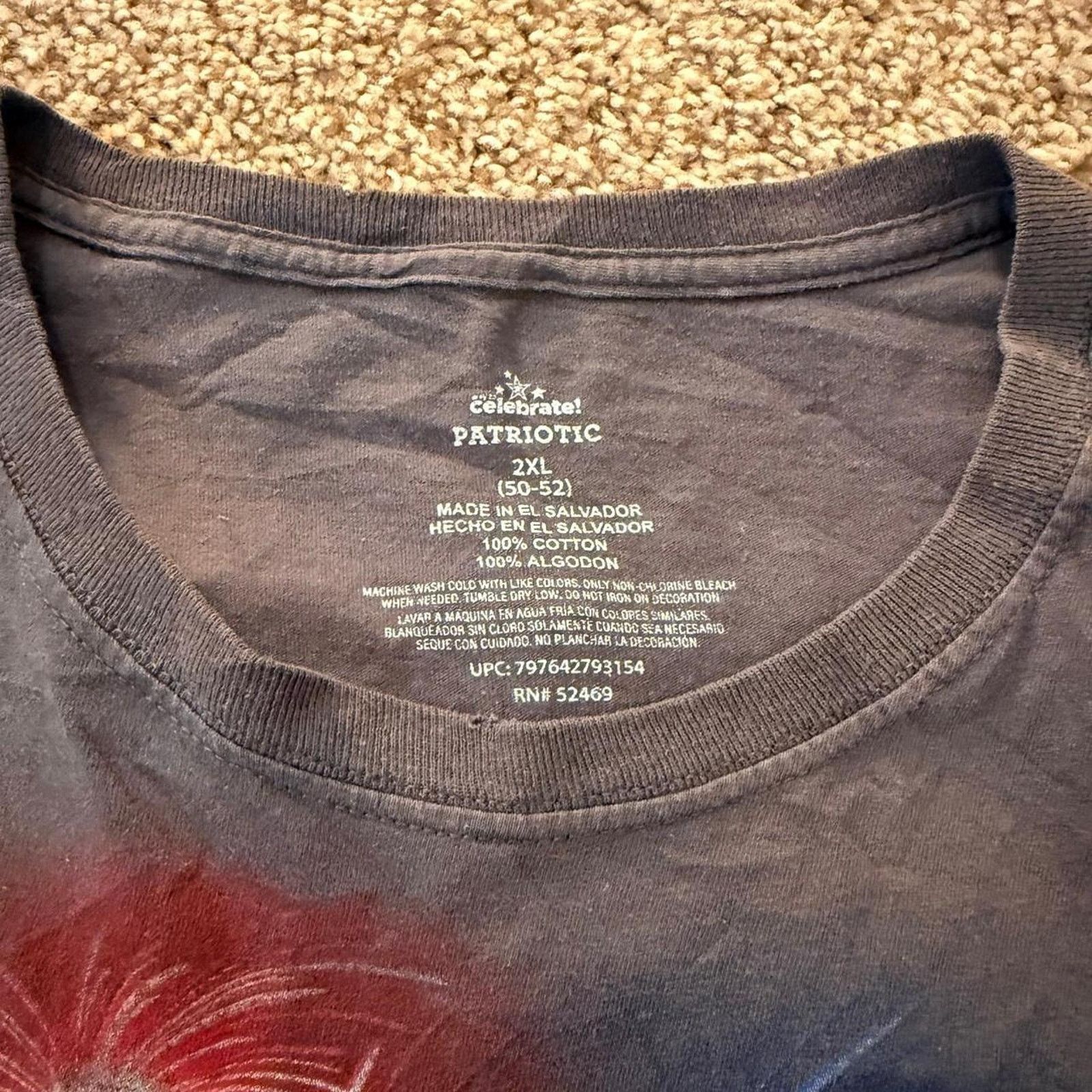 & Other Stories Celebrate Patriotic T-Shirt Freedom Motorcycle Graphic 2XL Size US XXL / EU 58 / 5 - 3 Thumbnail