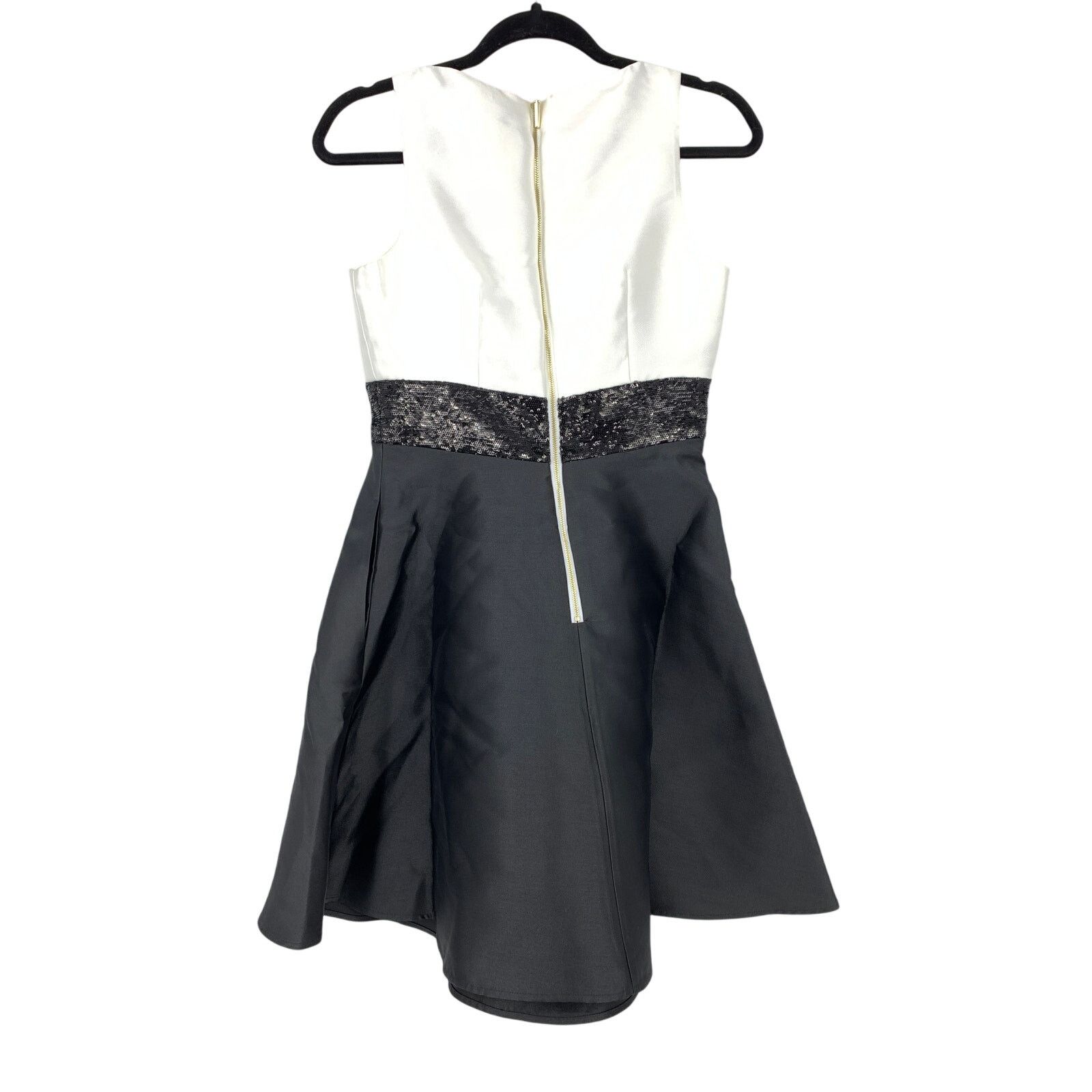 Kate Spade Kate Spade Sequin Bow Fit & Flare Dress 2 Black White NEW Size XS / US 0-2 / IT 36-38 - 2 Thumbnail