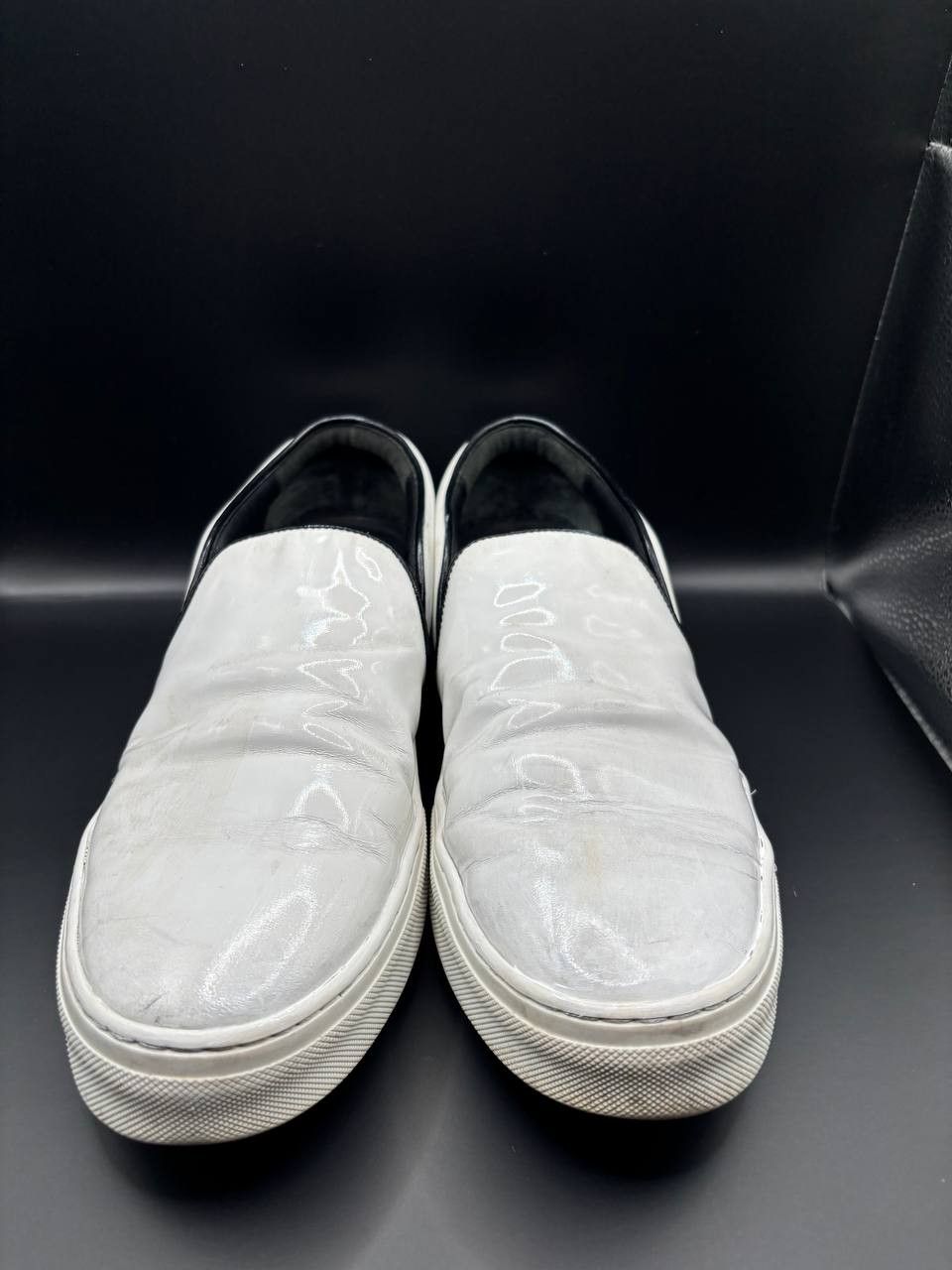 Celine Celine Phoebe Philo White Leather Skate Slip-Ons Size 41 Size US 8 / EU 41 - 1 Thumbnail