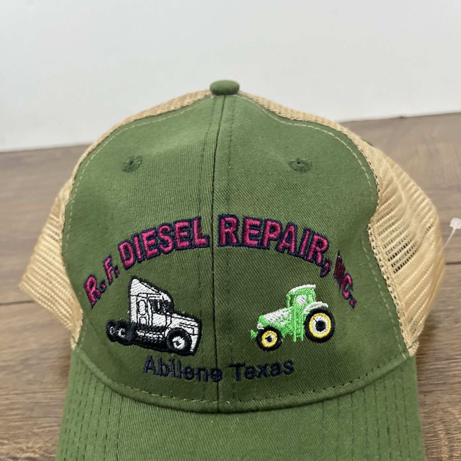 Other RF Diesel Repair Hat Abliene Texas Green Hat Adjustable Hat Size ONE SIZE - 7 Thumbnail