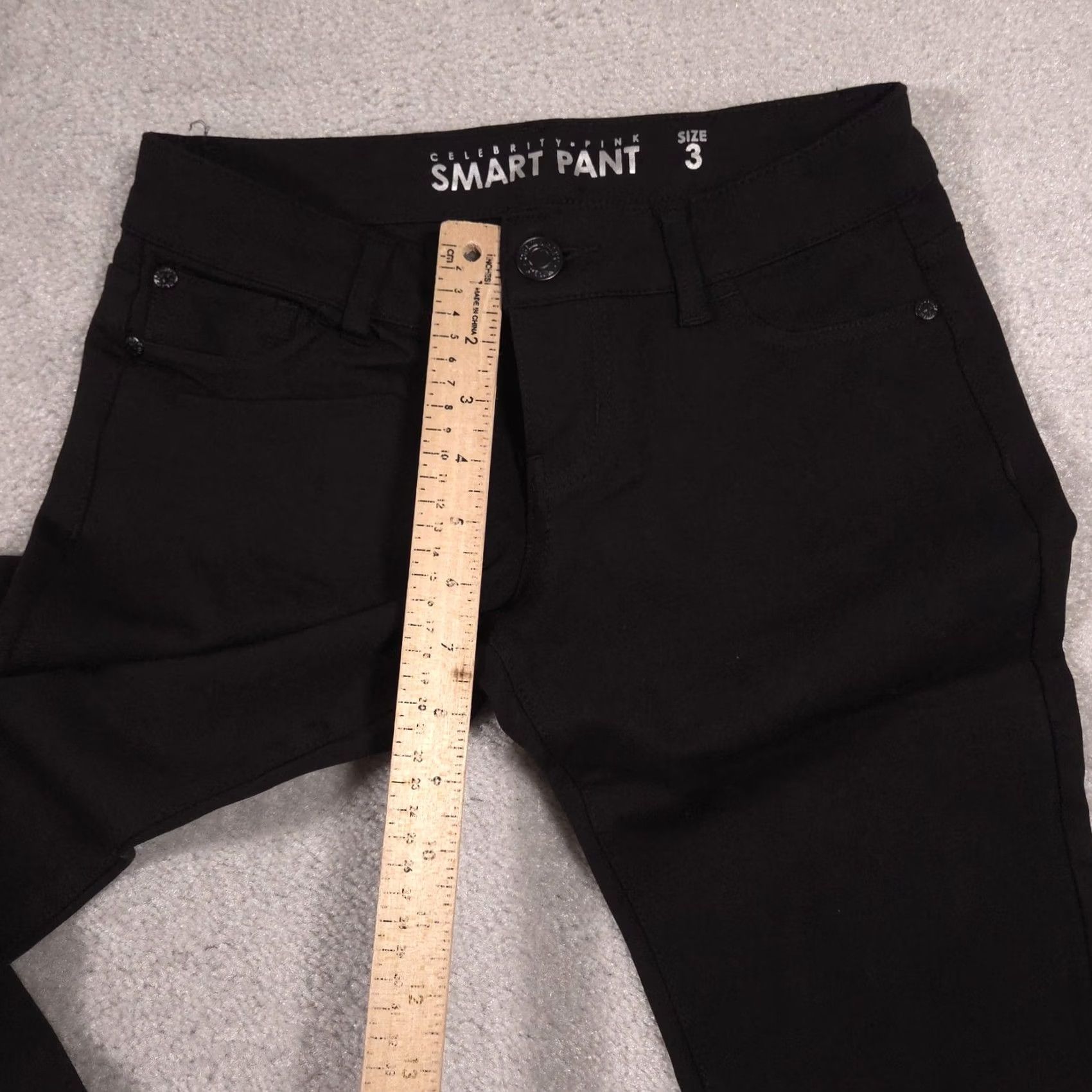 Vintage Celebrity Pink Pants Black Juniors 3 Ponte Slim Stretch Jegging Casual Size 26" / US 2 / IT 38 - 6 Thumbnail
