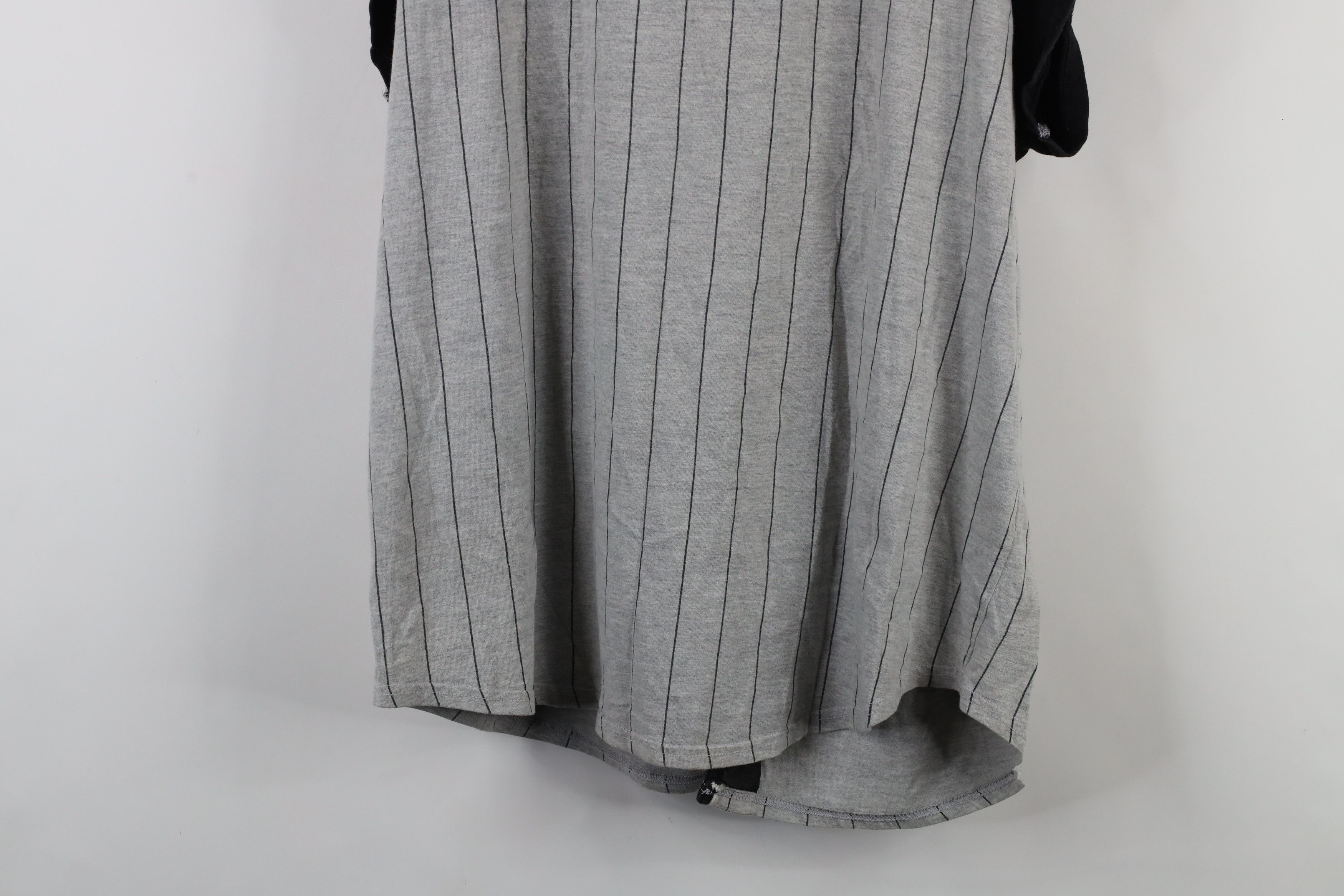 Vintage Vintage 90s Wilson Pinstriped Cap Sleeve Baseball Jersey Size US L / EU 52-54 / 3 - 12 Thumbnail