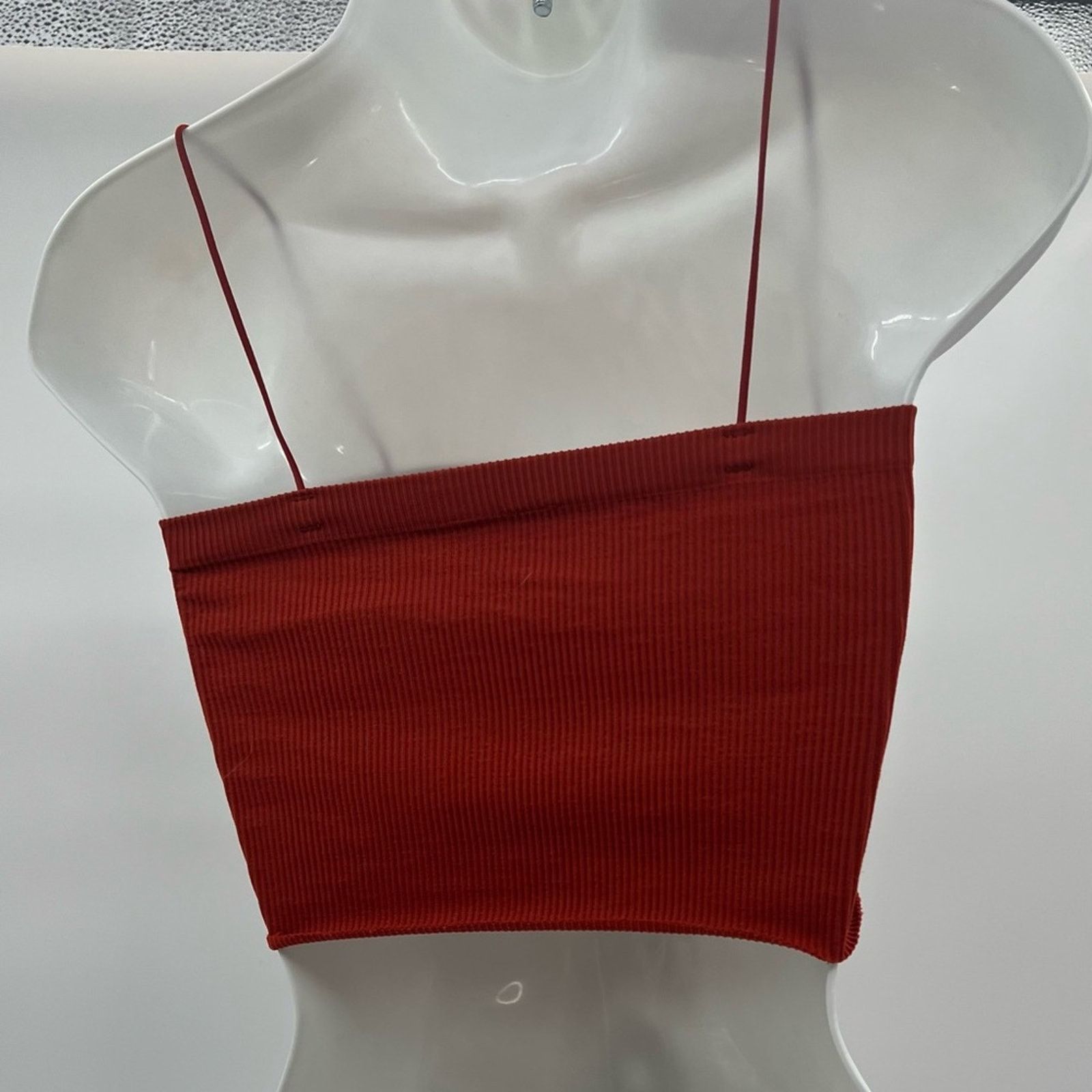 Urban Outfitters Urban Outfitters Out From Under Rust Color Ribbed Crop Cami Size S / US 4 / IT 40 - 7 Thumbnail