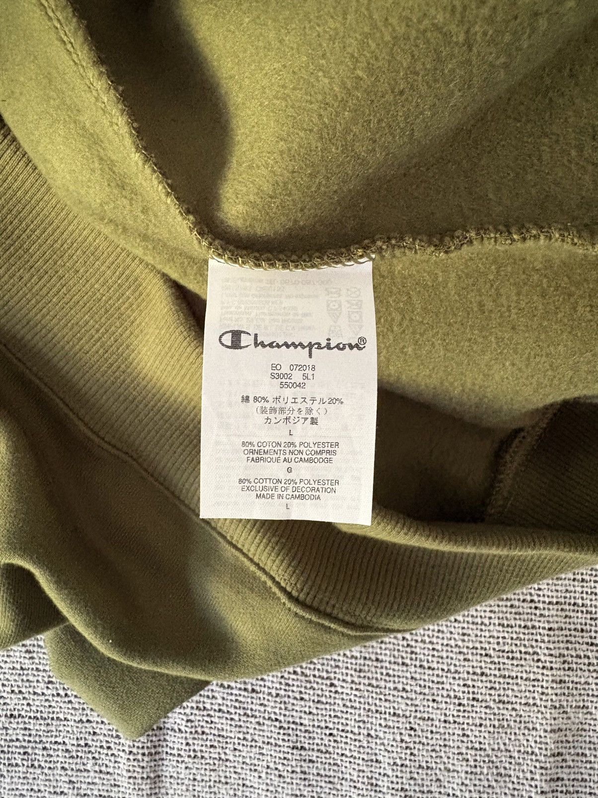 Champion × Supreme Supreme Champion Label Hooded Sweatshirt Size US L / EU 52-54 / 3 - 4 Thumbnail