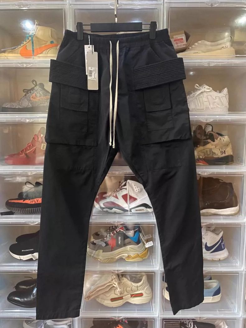 Rick Owens Rick Owens size s Black double-loop nylon pants Size US 28 / EU 44 - 1 Thumbnail