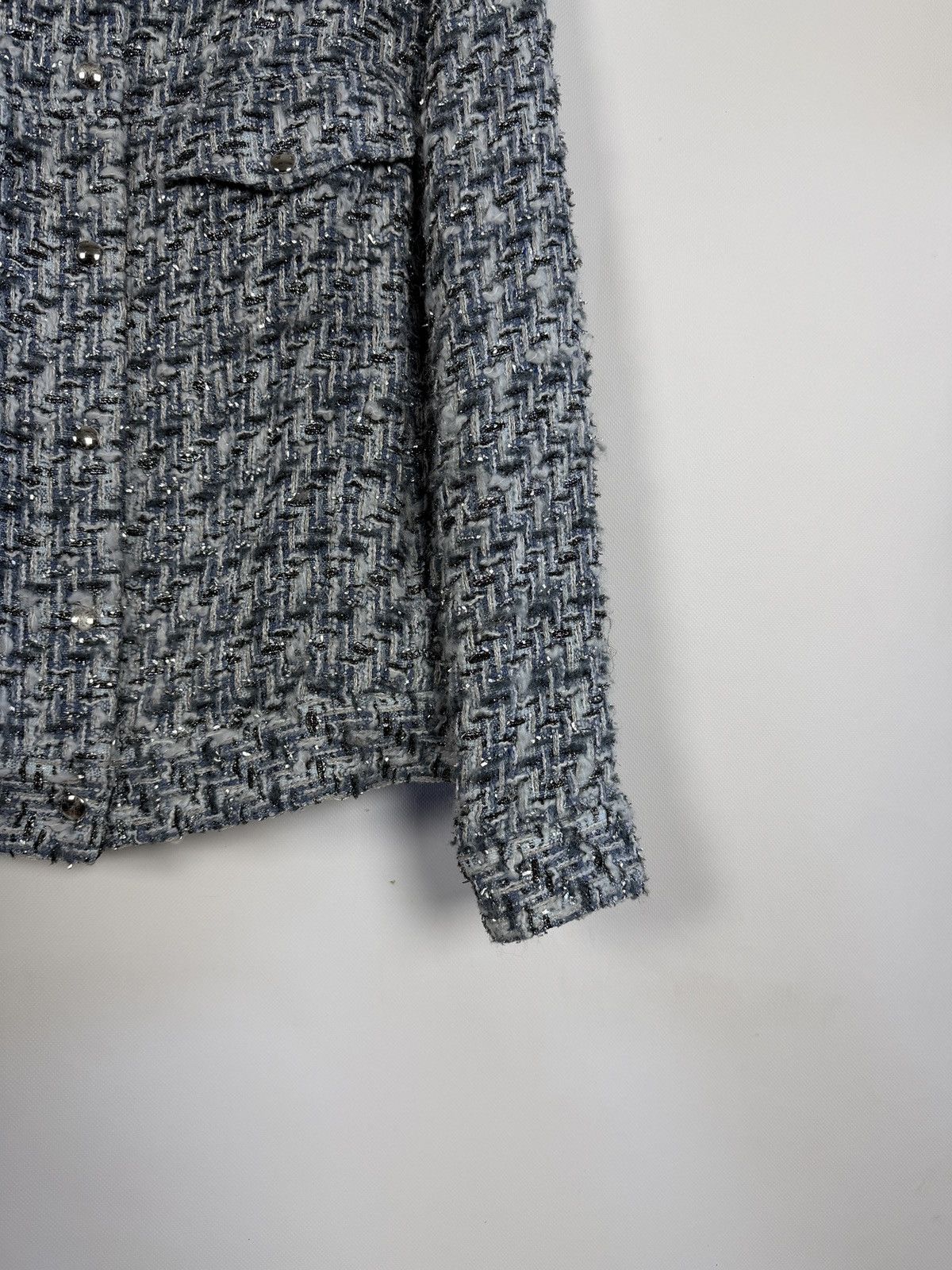 Iro IRO Paris Blazer Jacket Aeromusic Metallic Thread Size 18 Size XL / US 12-14 / IT 48-50 - 5 Thumbnail