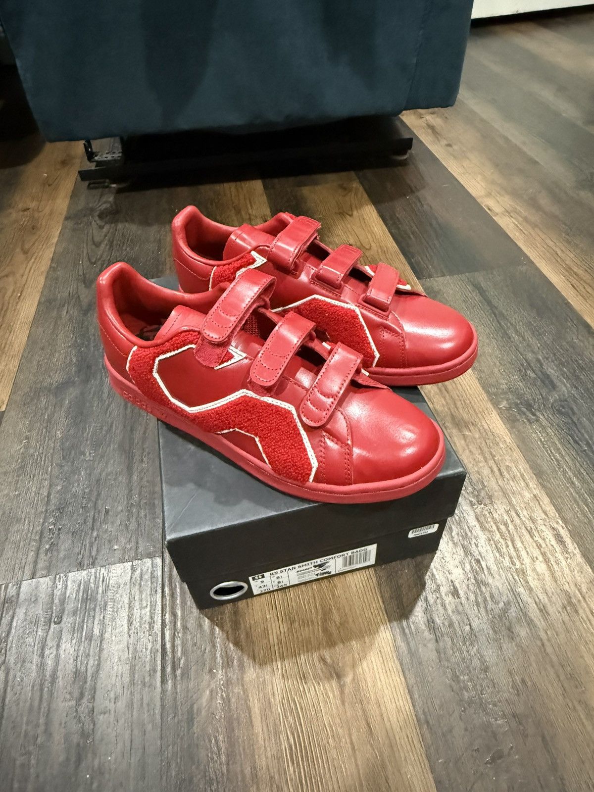 Adidas × Raf Simons Raf Simons x Stan Smith Comfort Badge ‘Power Red’ Size US 9 / EU 42 - 2 Thumbnail