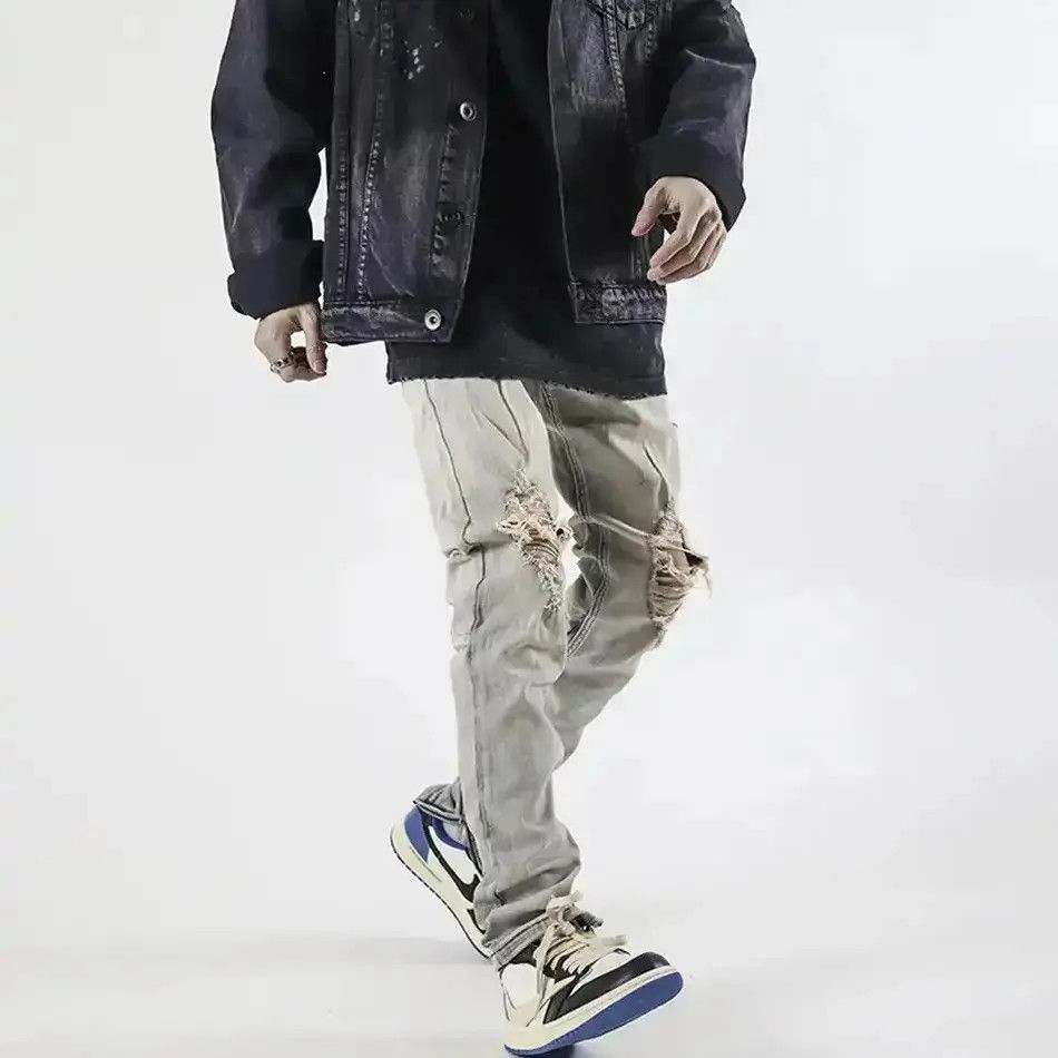 Japanese Brand Ripped Jeans Skinny Size US 32 / EU 48 - 4 Thumbnail