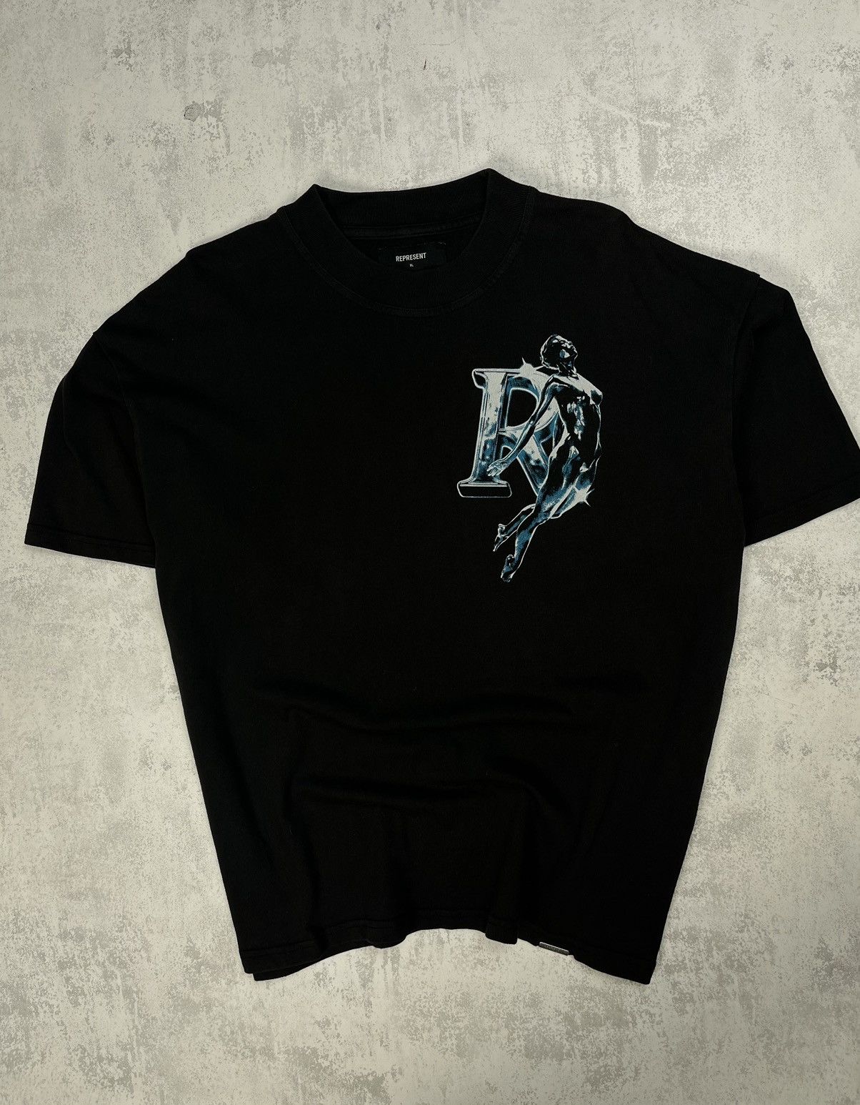 Represent Clo. Represent Black Oversized Tee with Dynamic Art Graphic Size US XL / EU 56 / 4 - 1 Thumbnail