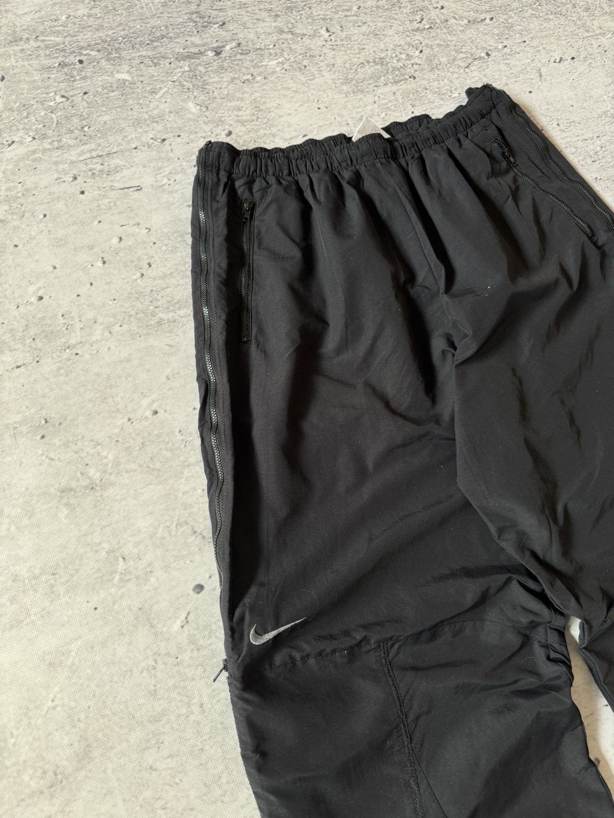 Nike × Vintage NIKE NYLON VINTAGE Y2K OVERSIZE BAGGY FIT PANTS SWEATPANTS Size US 34 / EU 50 - 3 Thumbnail