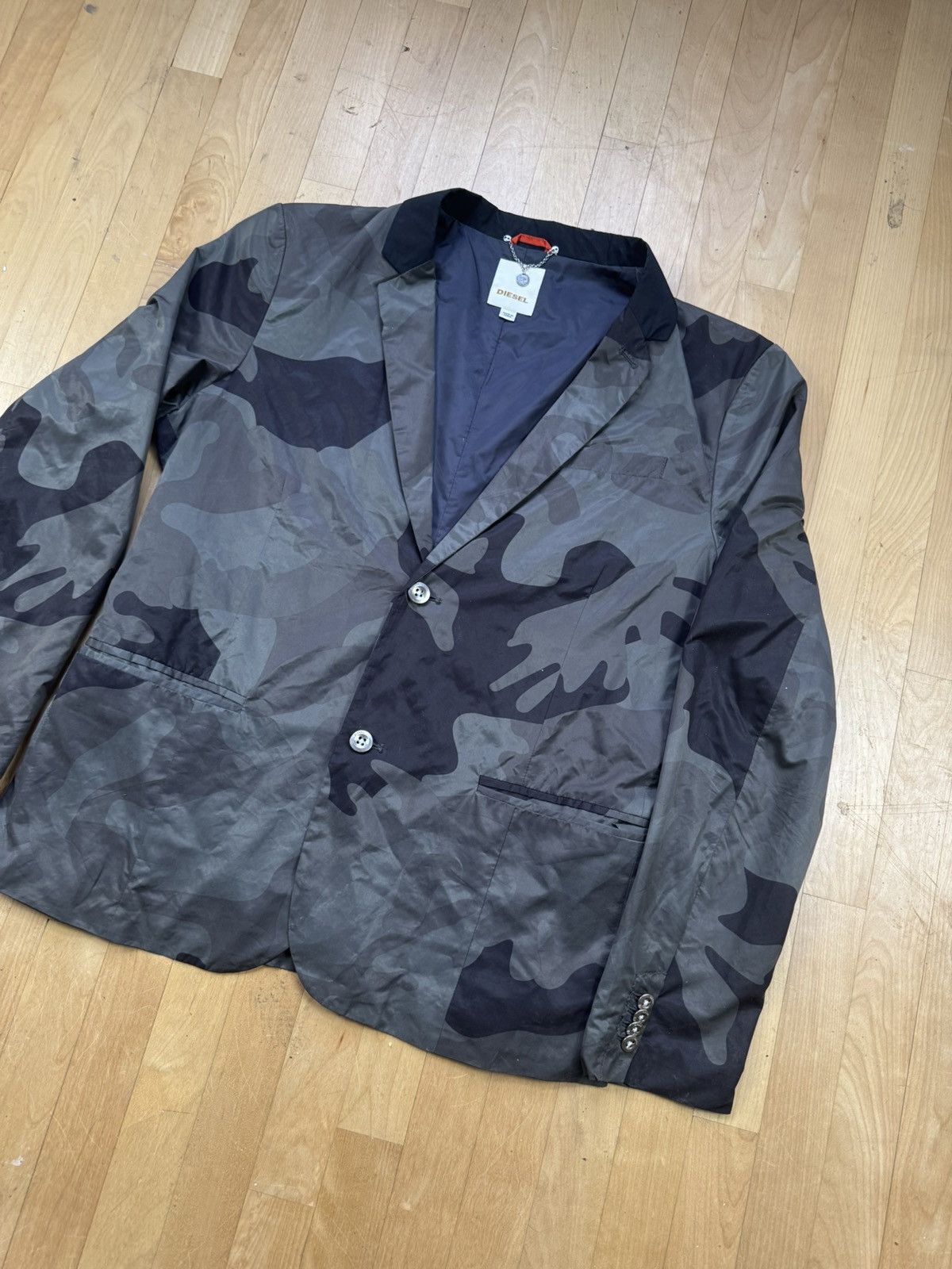 Diesel × Vintage Vintage y2k Diesel Light Blazer 90S From China Rare Jacket Size US S / EU 44-46 / 1 - 2 Thumbnail