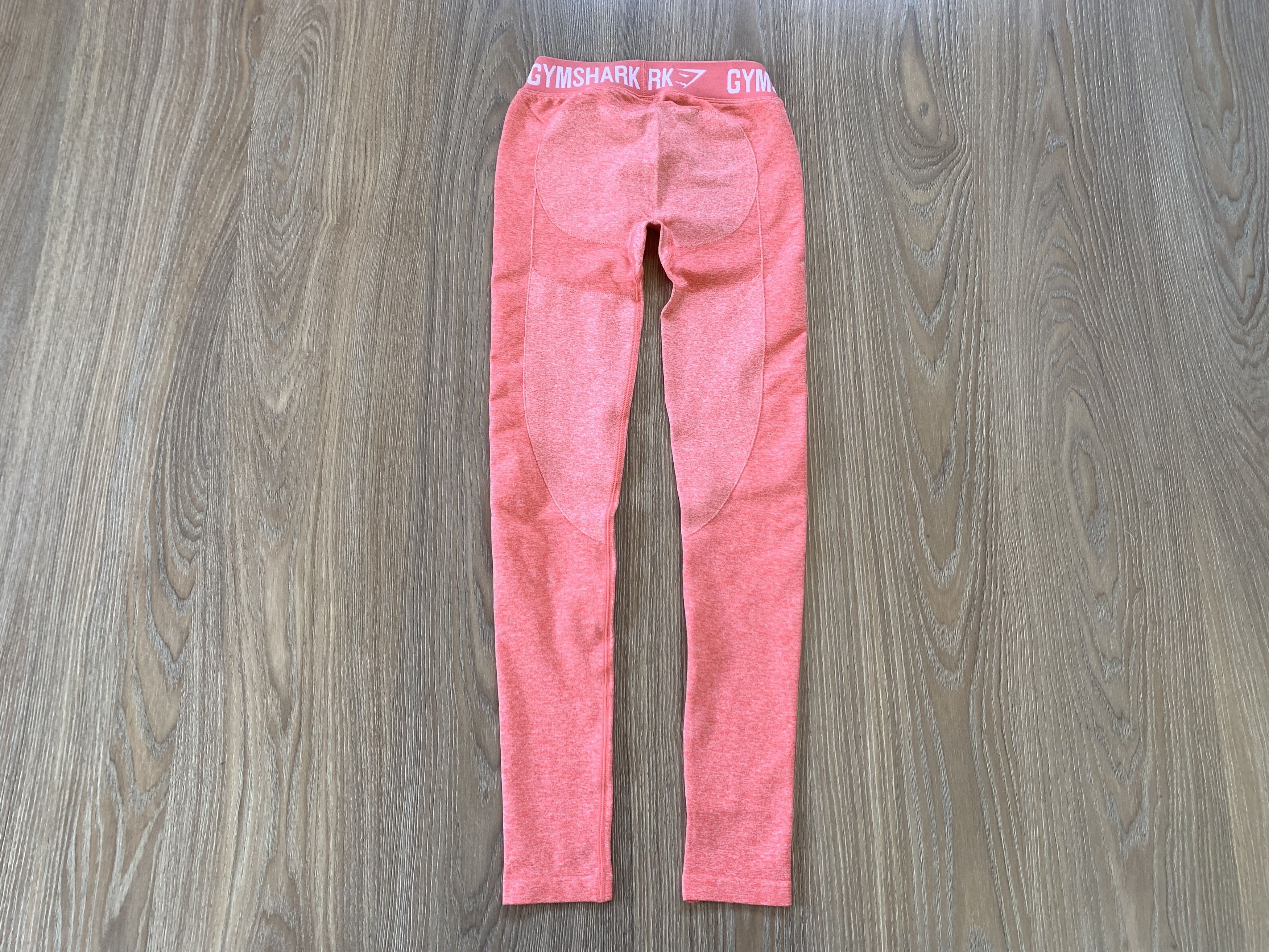 Gymshark New Gymshark Flex Gym Peach Coral Leggings V3 Size 27" / US 4 / IT 40 - 3 Thumbnail