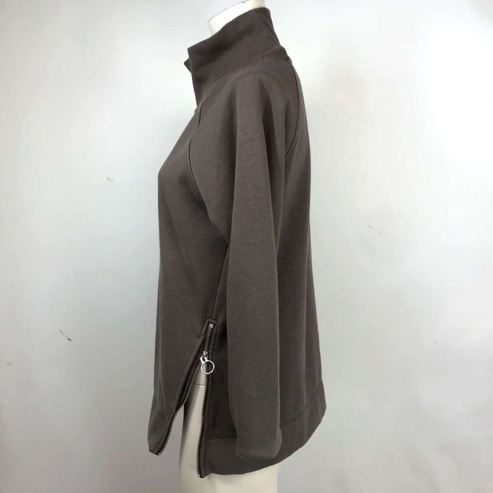 Athleta ATHLETA WOMEN'S SMALL BROWN LONG SLEEVE TURTLENECK SWEATSHIRT Size S / US 4 / IT 40 - 6 Thumbnail