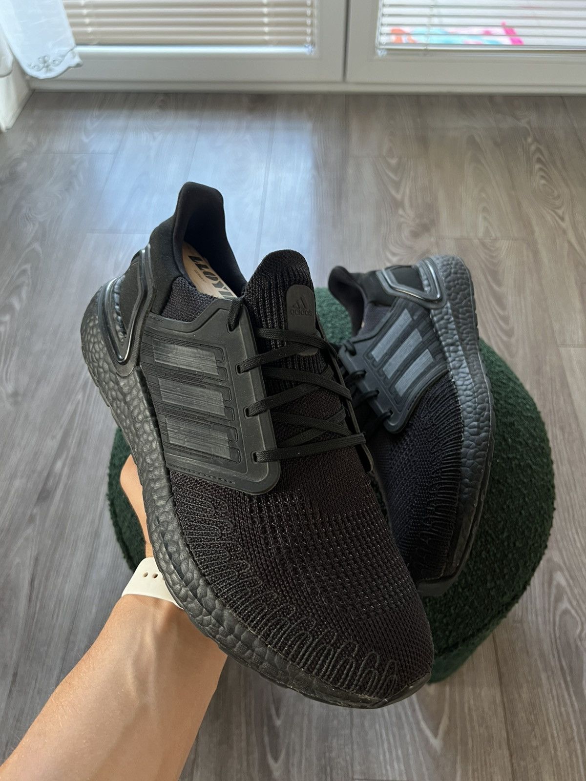 Adidas × Designer ‼️Adidas Utraboost Primeblue Triple Black Knit Sneakers‼️ Size US 10.5 / EU 43-44 - 5 Thumbnail