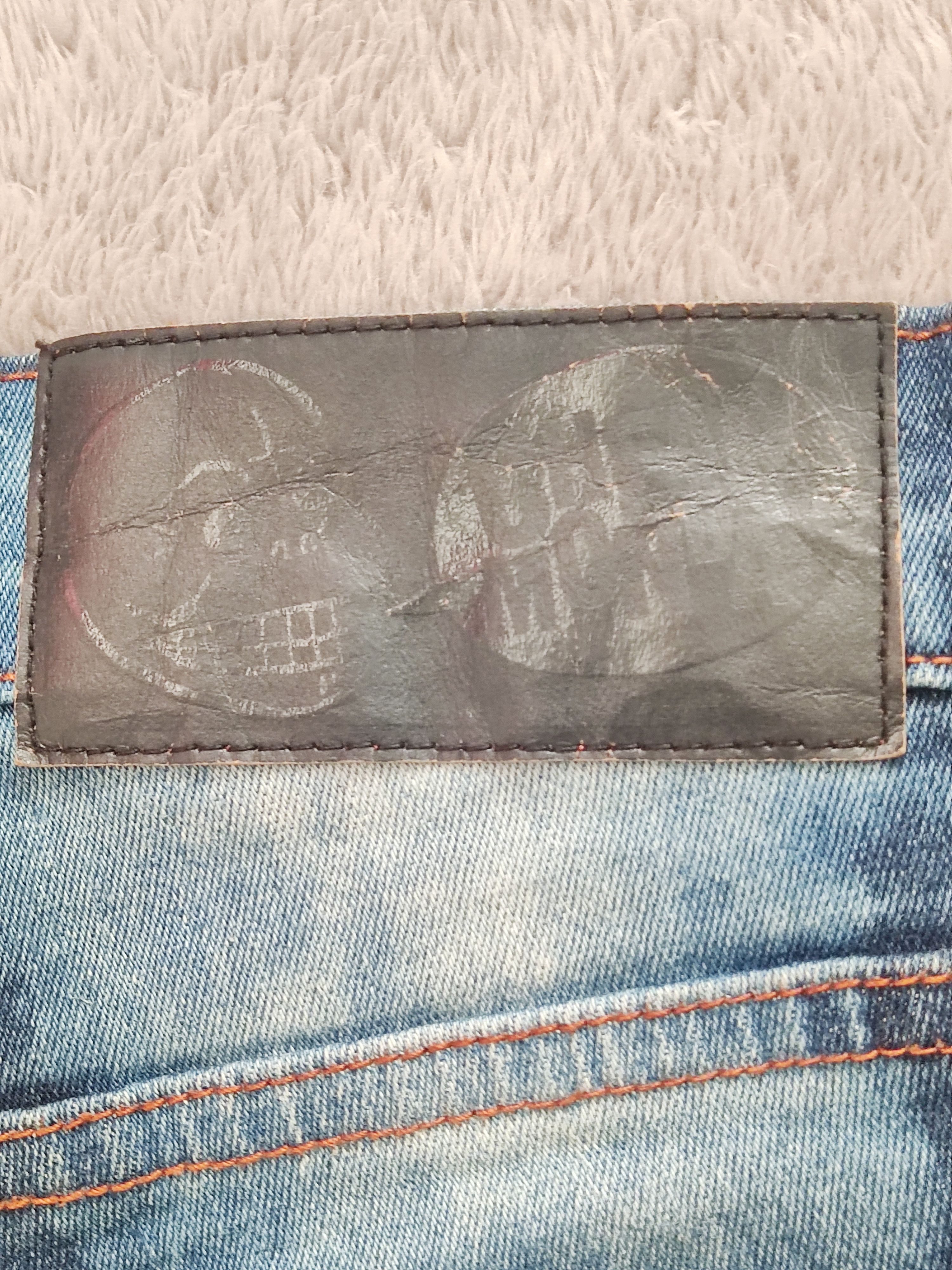 Cheap Monday Cheap Monday Y2K Zip Low Acid Wash Distressed Skinny Jeans Size 29" - 8 Thumbnail