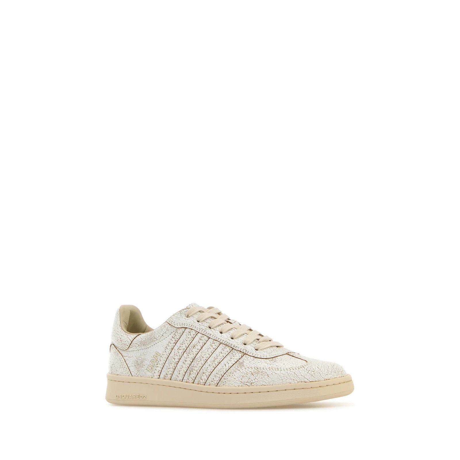 Dsquared2 DSQUARED2 Boxer White Leather Sneakers New And Authentic (Me Size US 7.5 / EU 40-41 - 2 Thumbnail