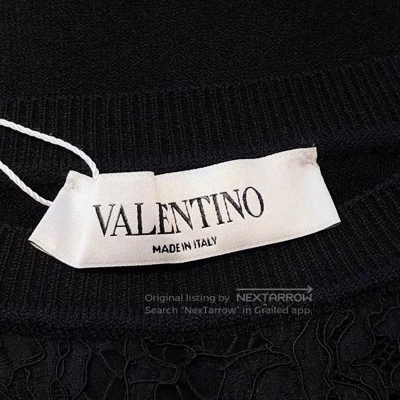 Valentino Valentino Lace + knitted panels Vest dress Size S / US 4 / IT 40 - 7 Thumbnail