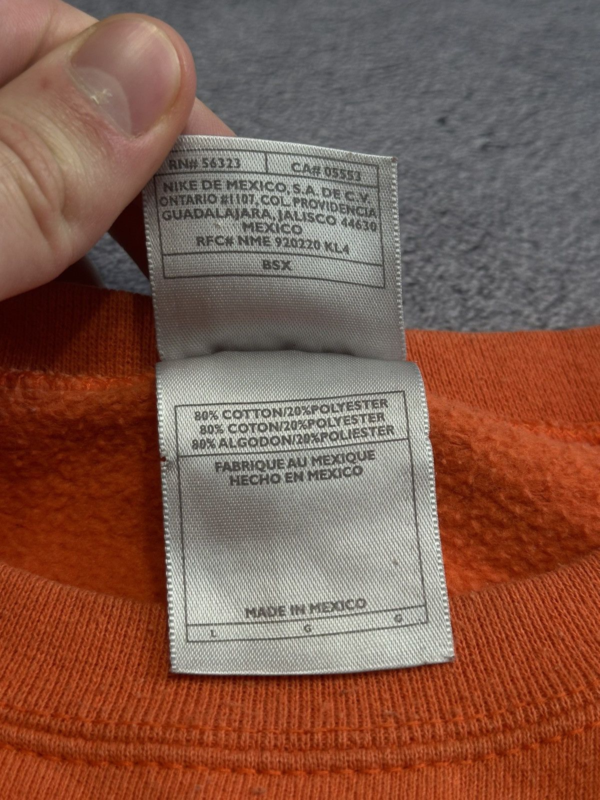Nike × Vintage 🍊 90s Nike Swoosh Vintage Y2K Oversized Retro Sweatshirt Size US L / EU 52-54 / 3 - 4 Thumbnail