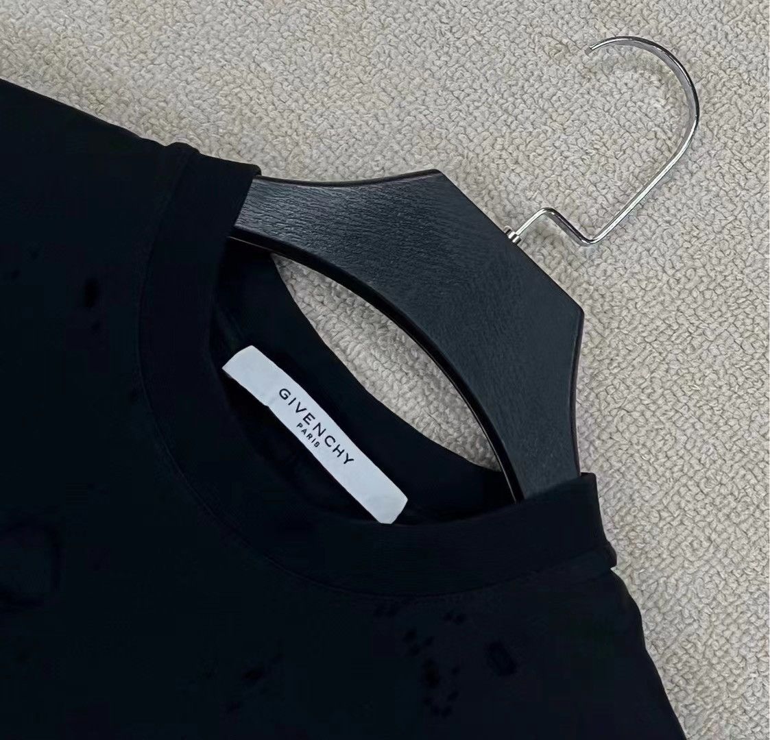 Givenchy GIVENCHY DISTRESSED LOGO TEE Size US XXS / EU 40 - 2 Thumbnail