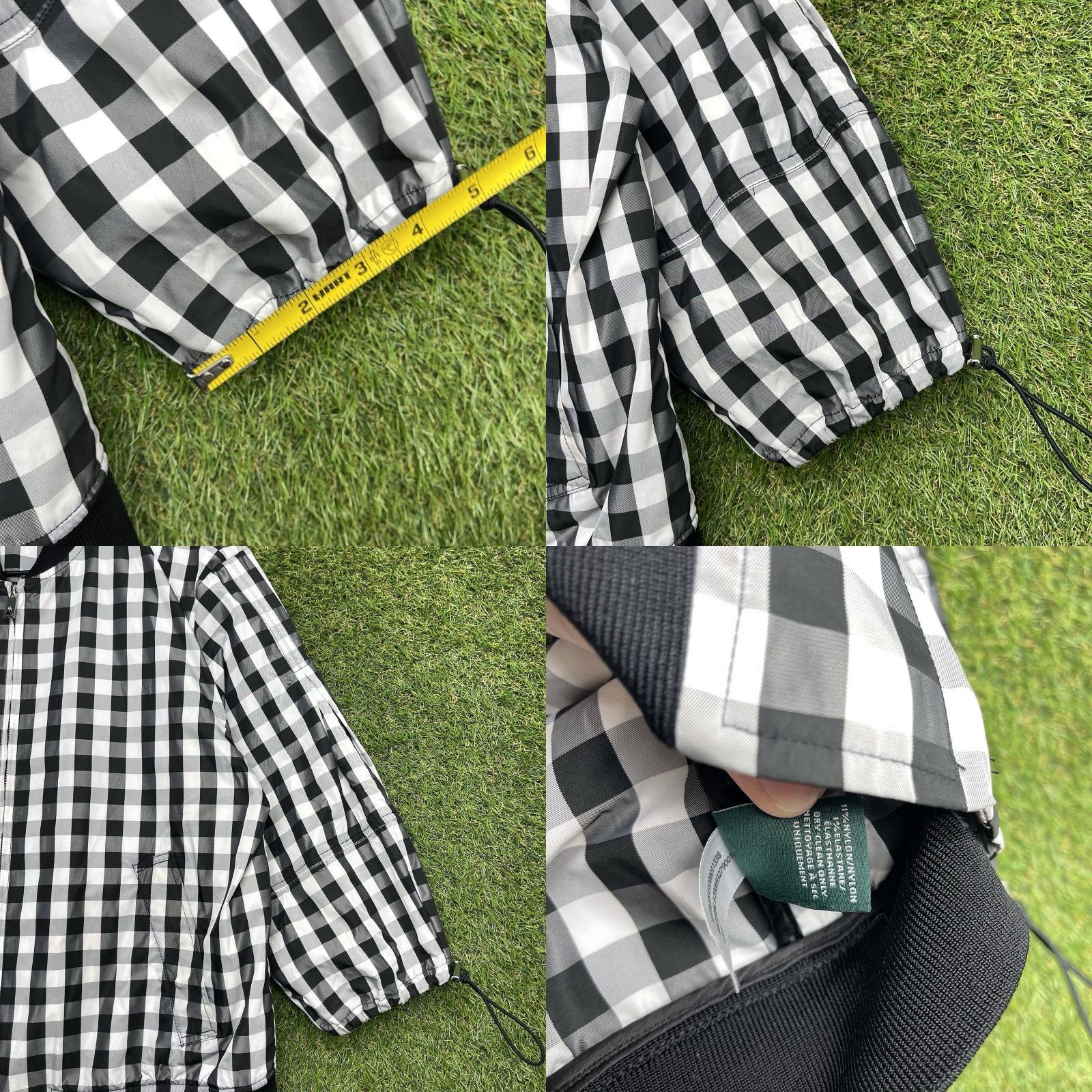 Ralph Lauren VINTAGE Lauren Ralph Lauren Jacket Womens Large Black Buffalo Check Rain Lightweight y2k Size L / US 10 / IT 46 - 8 Thumbnail