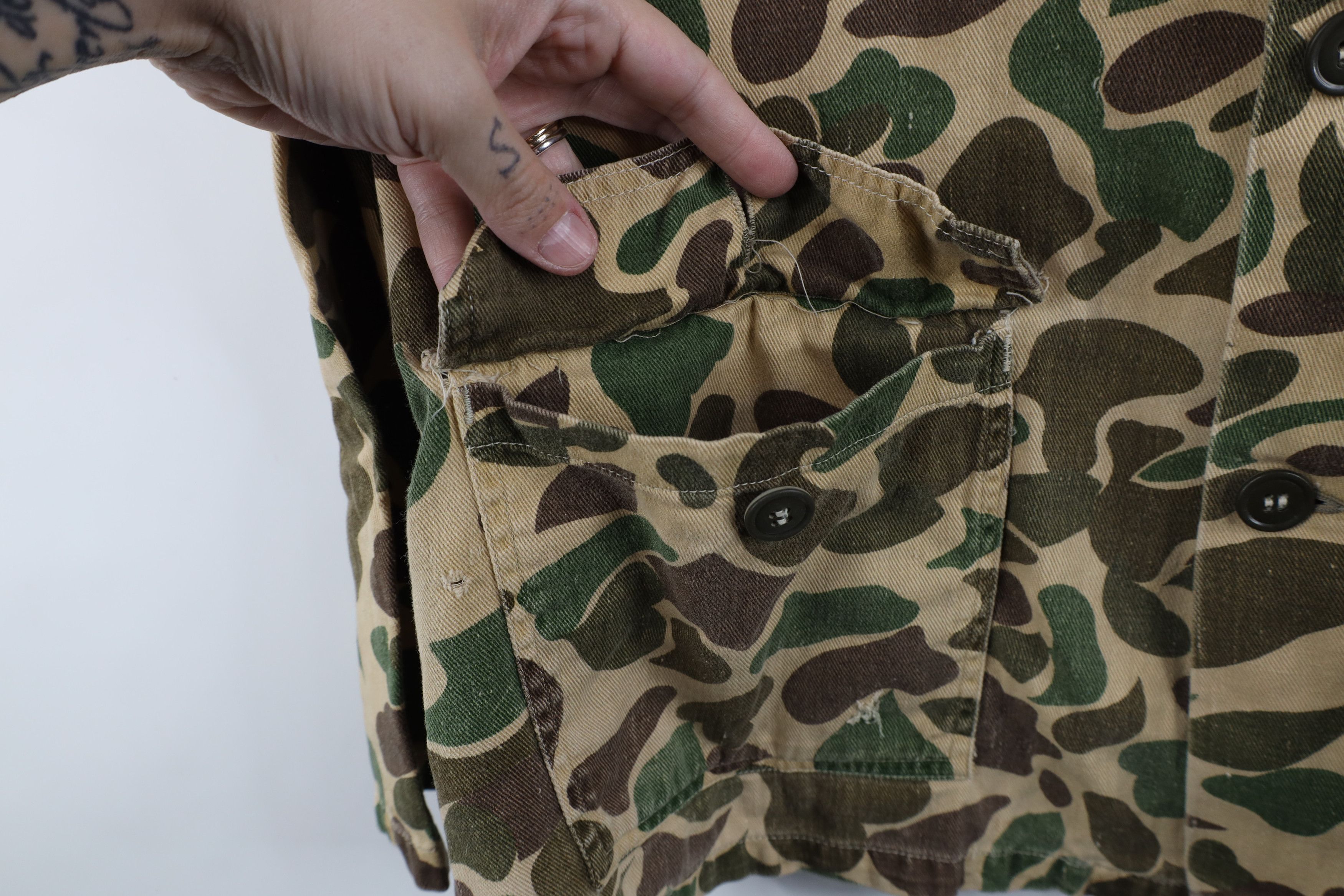 Vintage Vintage 70s Streetwear Frogskin Camouflage Field Jacket USA Size US XXL / EU 58 / 5 - 10 Thumbnail