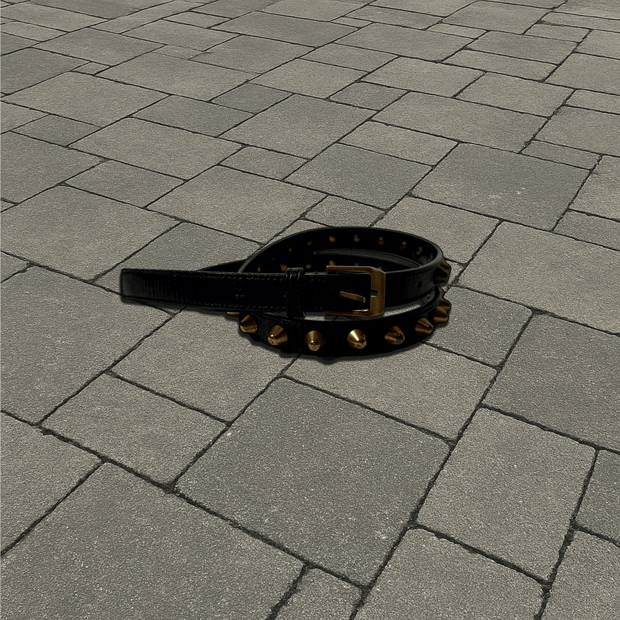 FW13 Saint Laurent Paris Gold Stud Belt