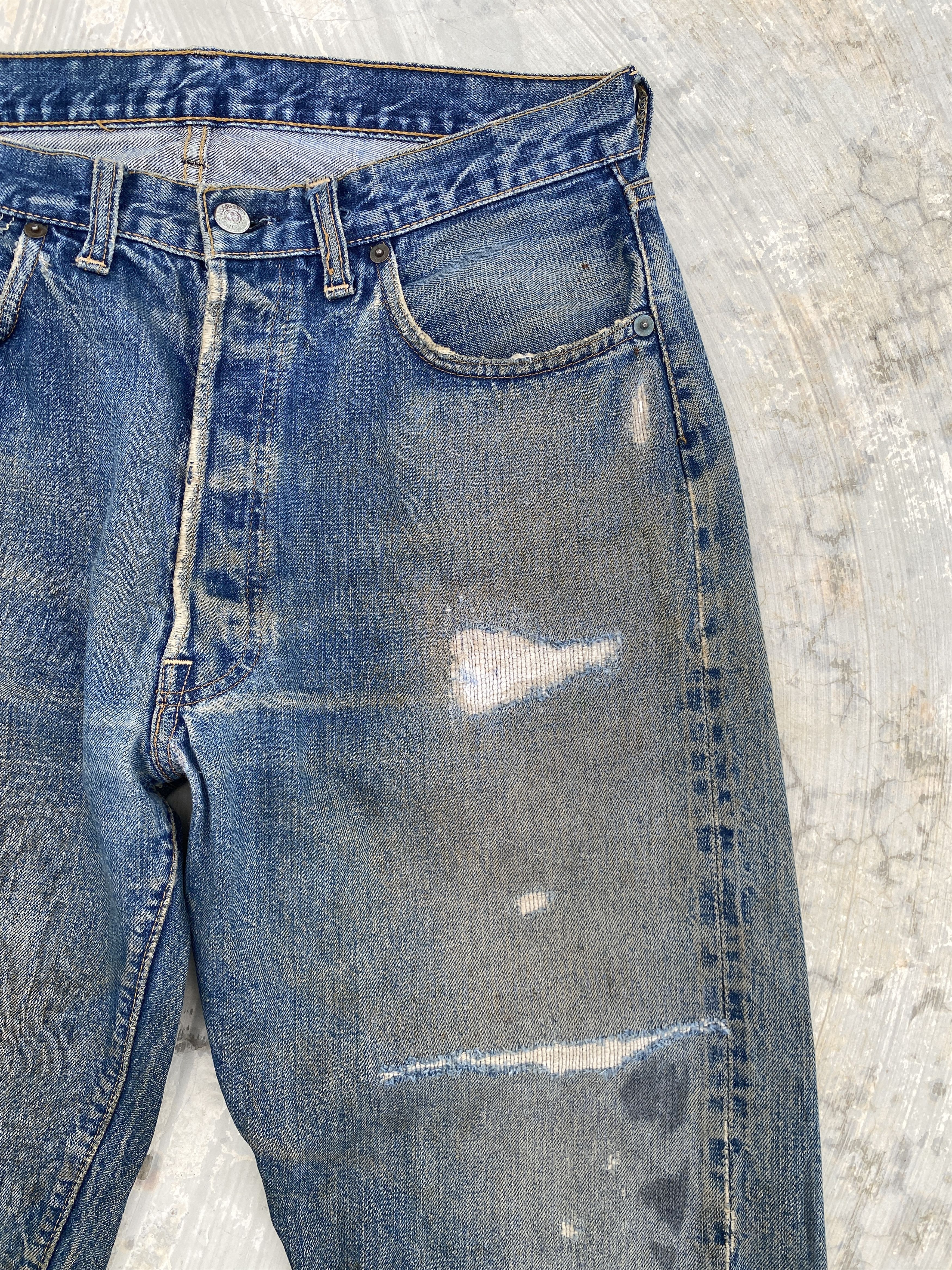 Levi's Vintage 60/70s Levis 501 Big E Redline #6 Selvedge Jeans Size US 33 - 3 Thumbnail