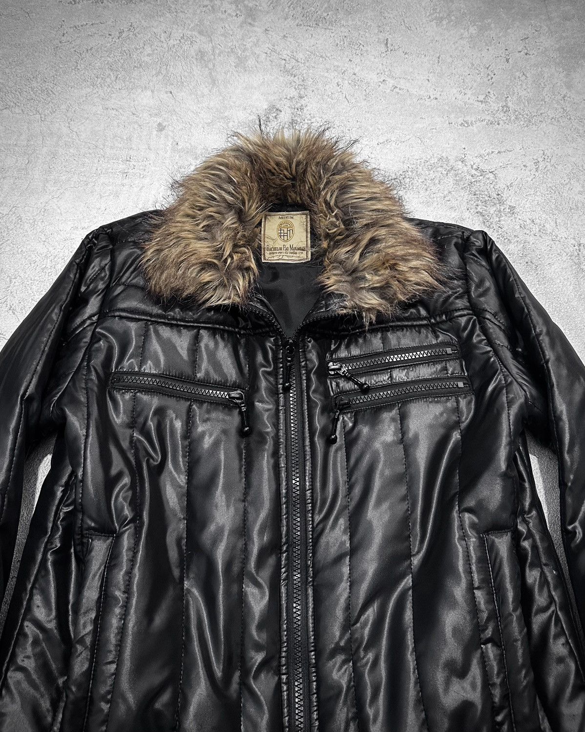 Japanese Brand Fur Neck Rider Jacket Vkei Style Lgb Kmrii