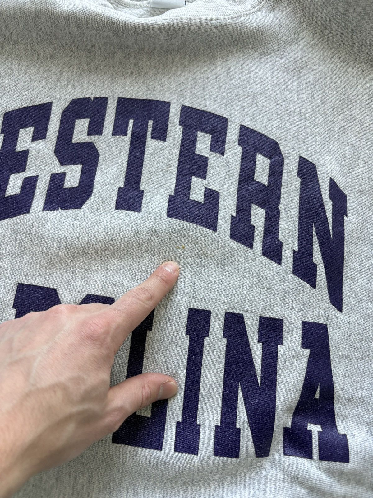 Soffe Vintage 90s Western Carolina Reverse Weave Style Sweatshirt Size US L / EU 52-54 / 3 - 7 Thumbnail