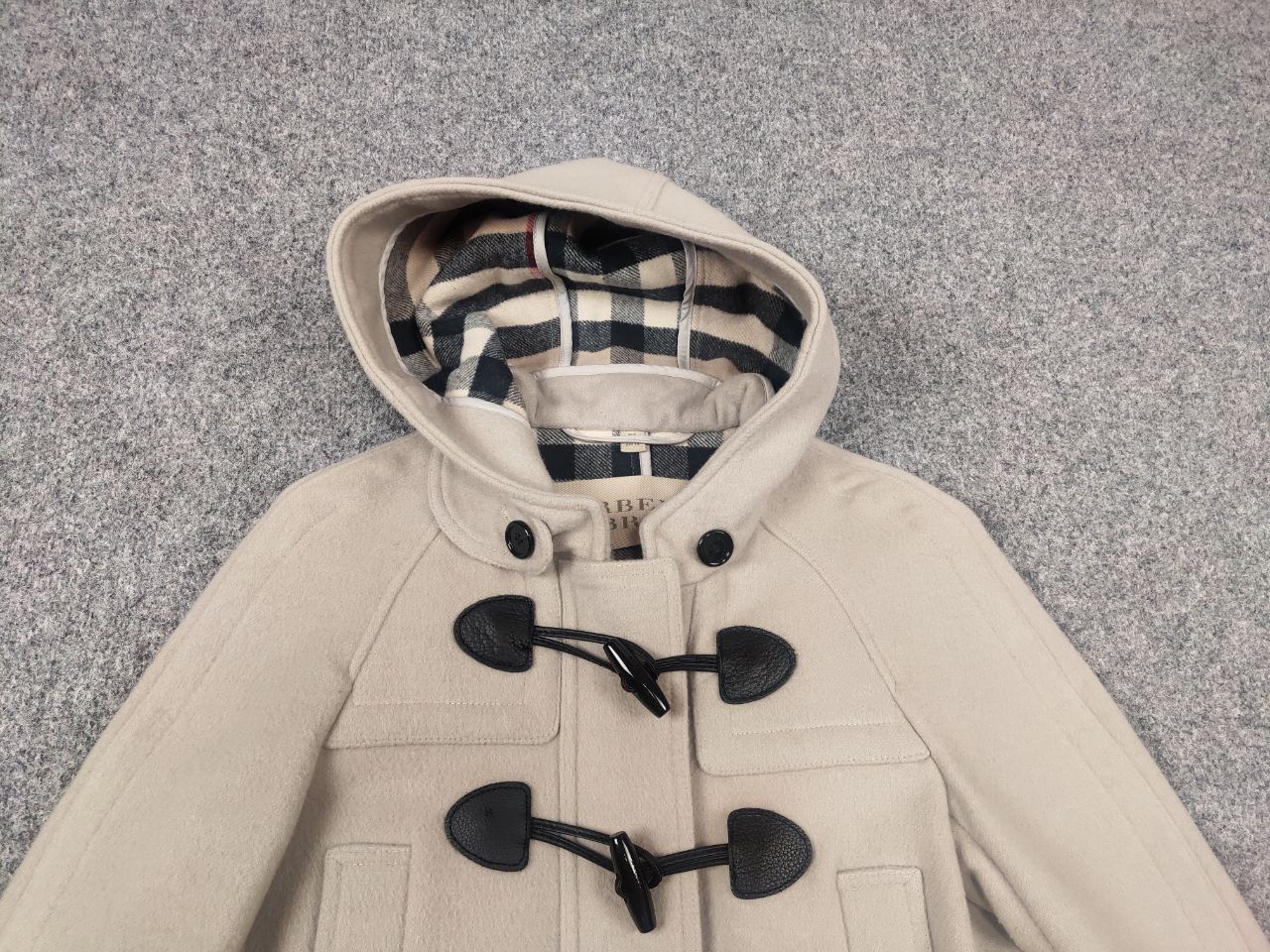 Burberry Burberry Brit Wool Camel Duffle Coat Jacket Nova Check Size S / US 4 / IT 40 - 7 Thumbnail