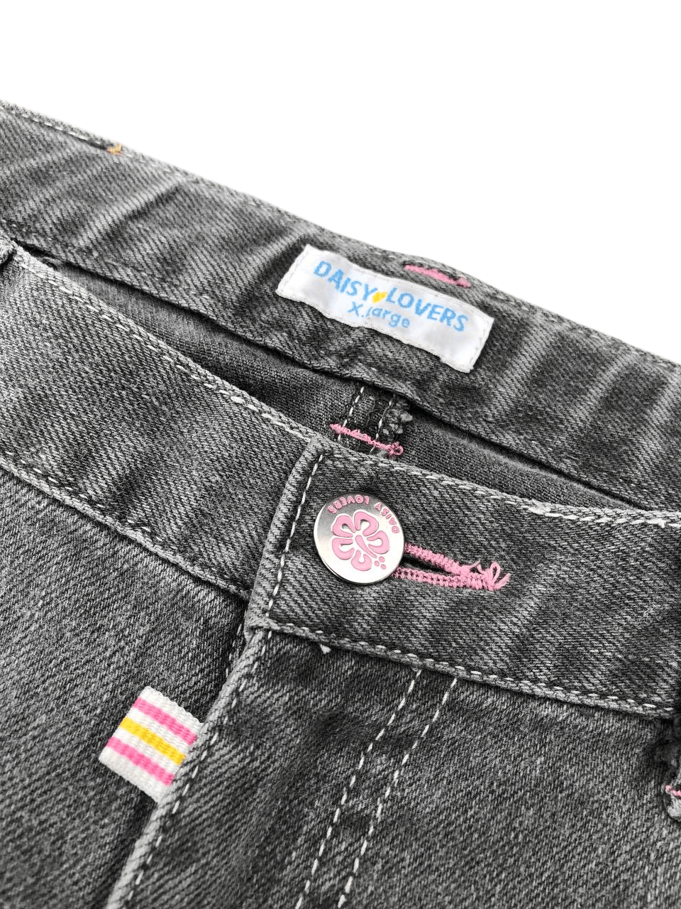 Japanese Brand Daisy Lovers Cute Girl Flared Gray Pants Size US 28 / EU 44 - 3 Thumbnail