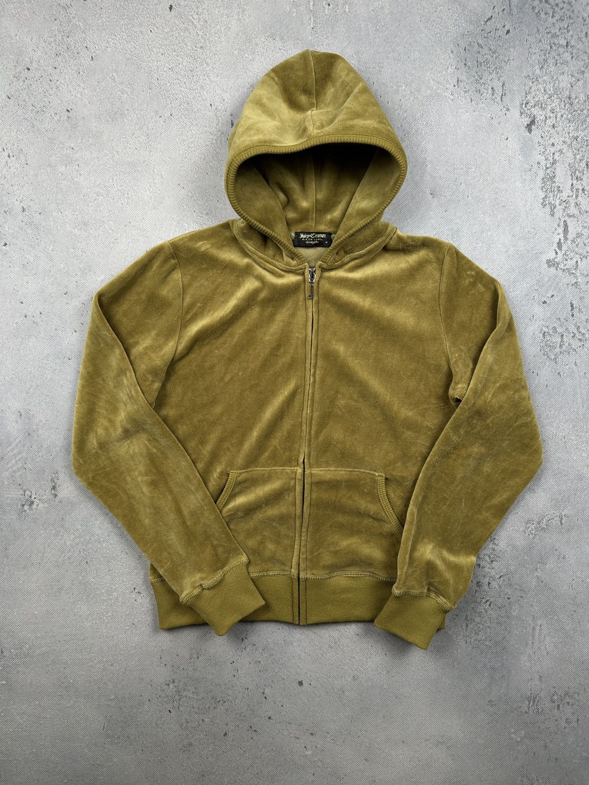Juicy Couture Juicy Couture Velour Hoodie Rhinestone Crown Y2K Gold 90s Size S / US 4 / IT 40 - 2 Thumbnail