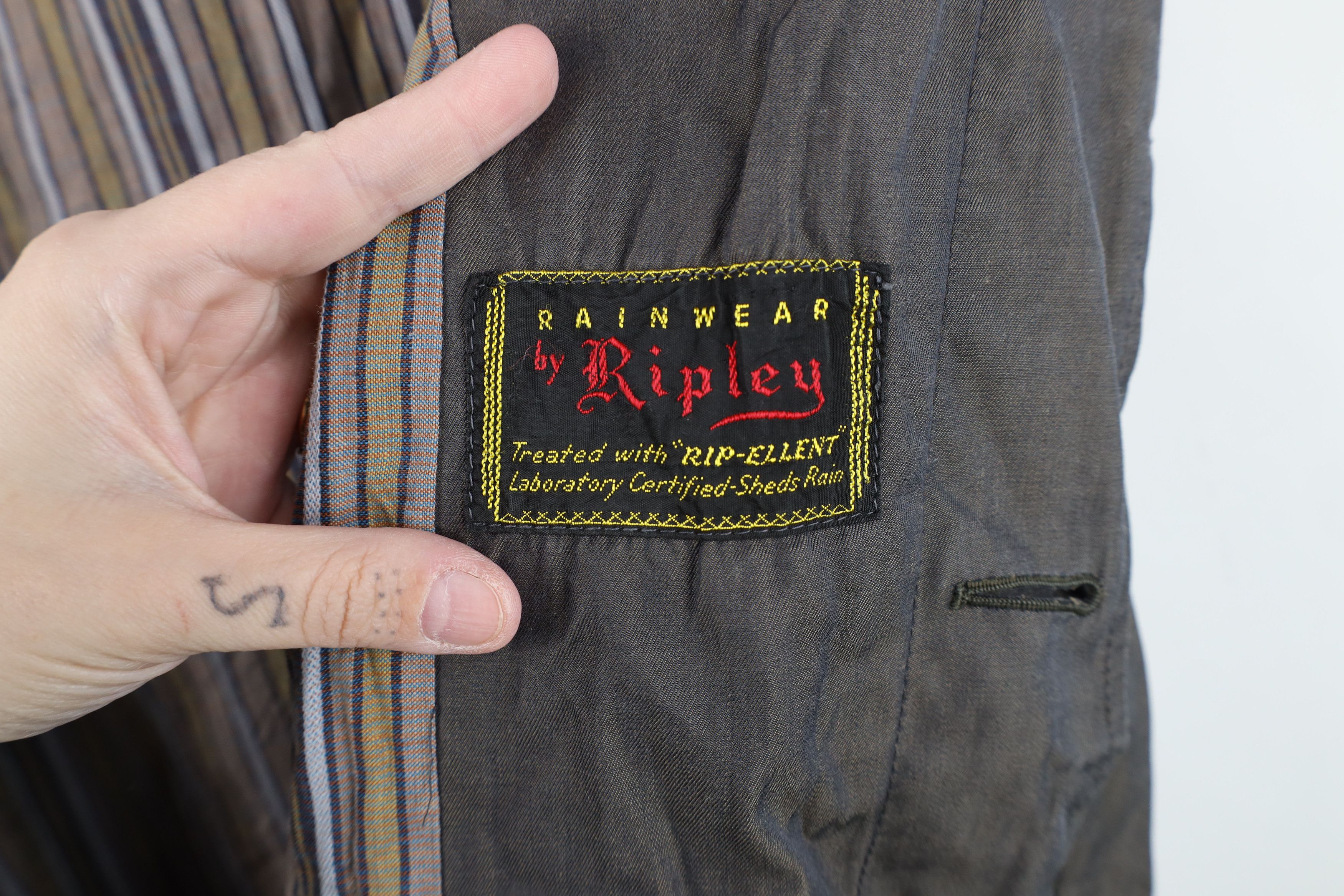 Vintage Vintage 50s 60s Streetwear Trench Coat Rain Jacket Gray USA Size US XXL / EU 58 / 5 - 10 Thumbnail