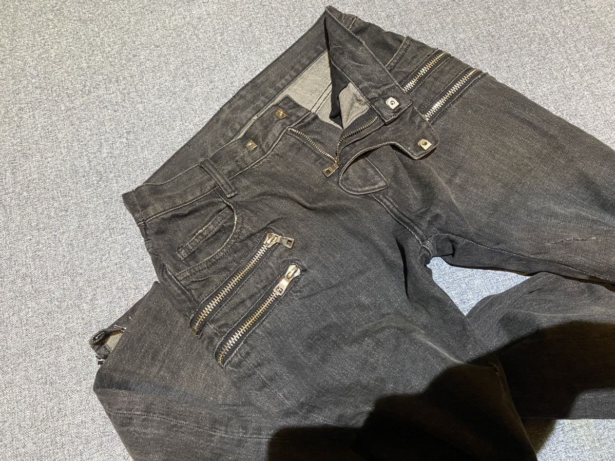 Balmain Balmain FW11 by Christophe Decarnin Double Zip Biker Jeans Size US 31 - 3 Thumbnail