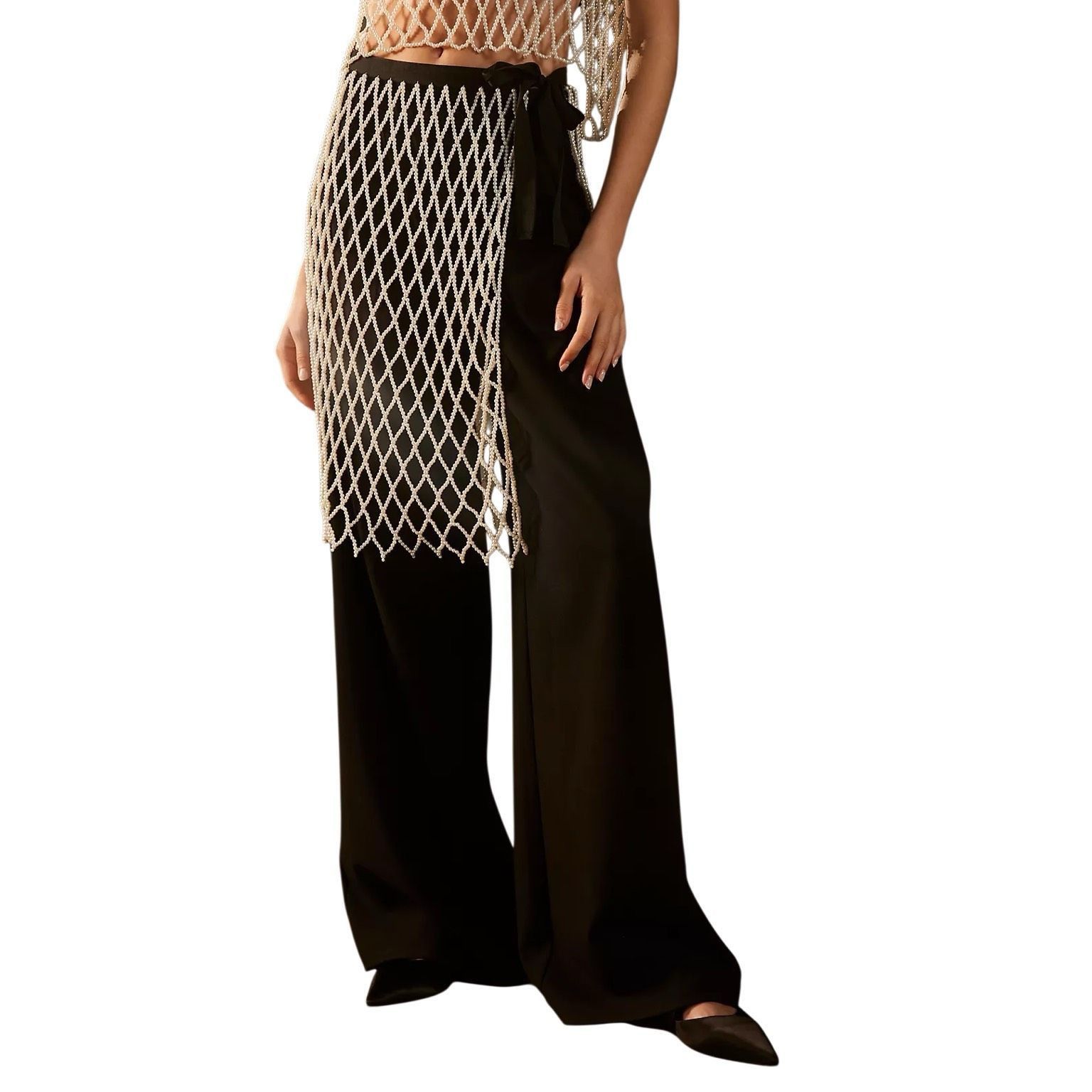 Anthropologie NWT Anthropologie Current Air Pearl Layered Skirt Size 28" / US 6 / IT 42 - 3 Thumbnail