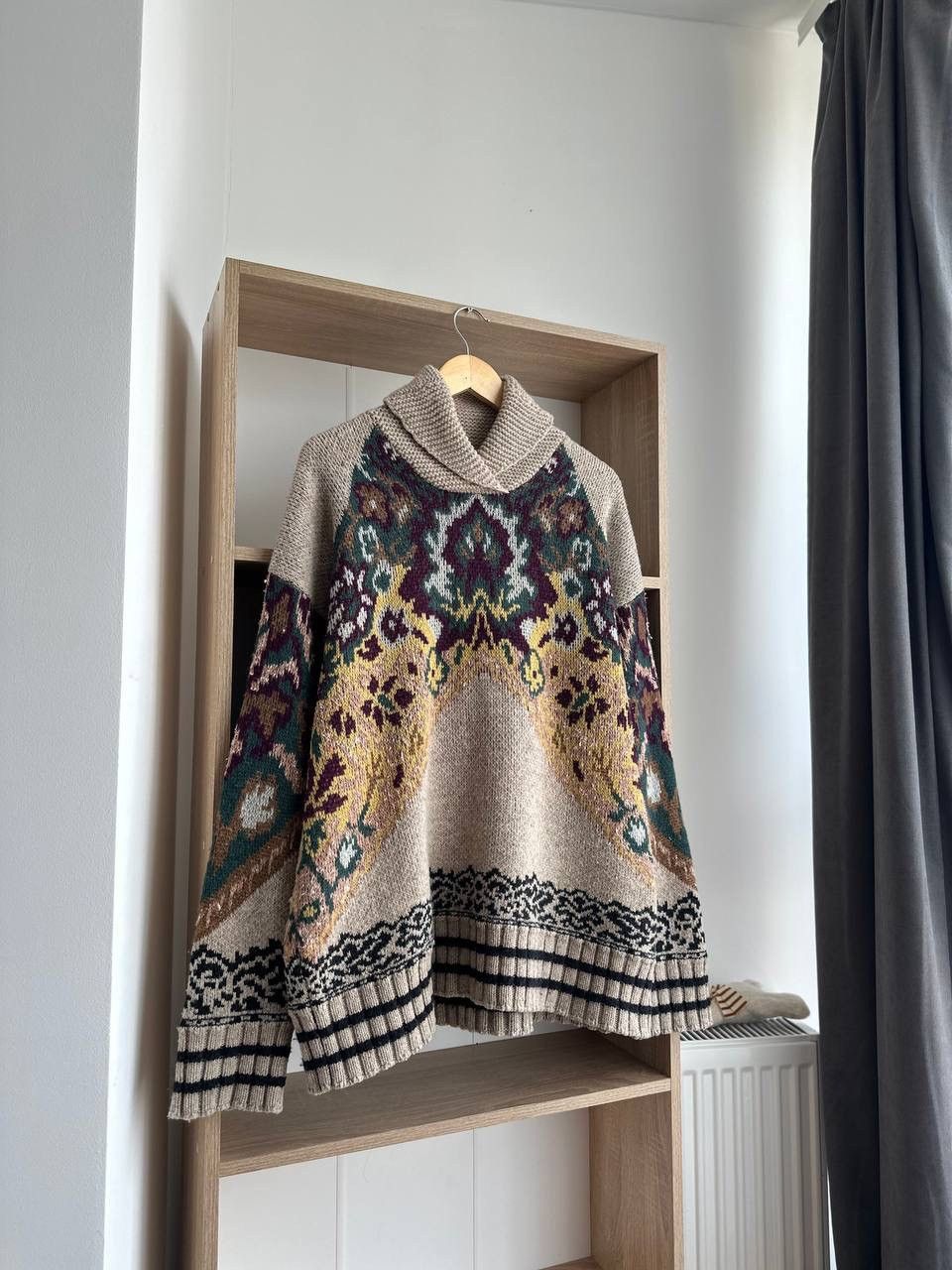 Etro × Vintage Vintage ETRO Jacquard Knit Floral Sweater Fashion Week 2019 Size M / US 6-8 / IT 42-44 - 4 Thumbnail