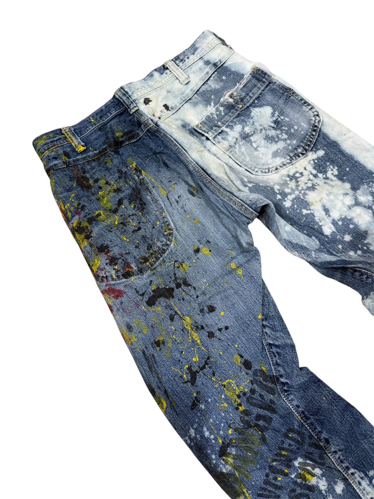 Lee LEE PAINTED TWISTED LEG JEANS Size US 29 - 6 Thumbnail