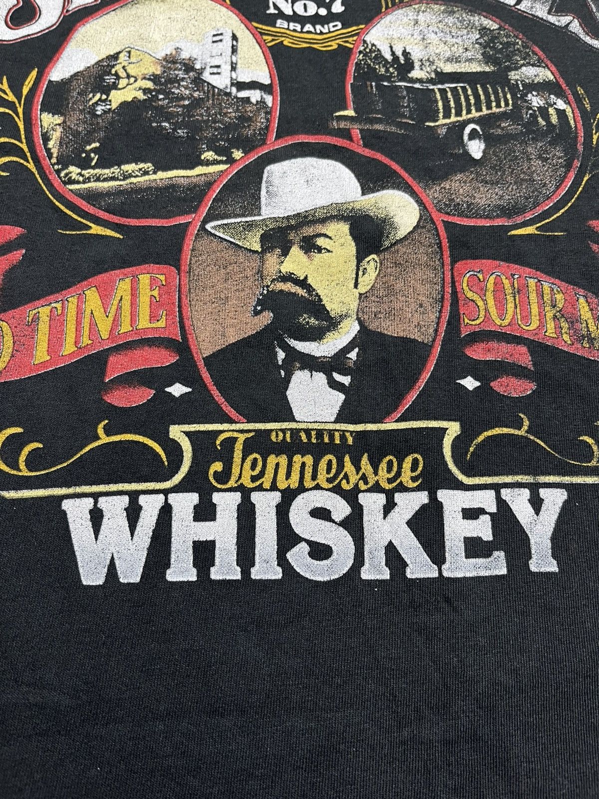 Vintage Vintage Jack Daniels Old Time Whiskey T-shirt Size US XL / EU 56 / 4 - 7 Thumbnail