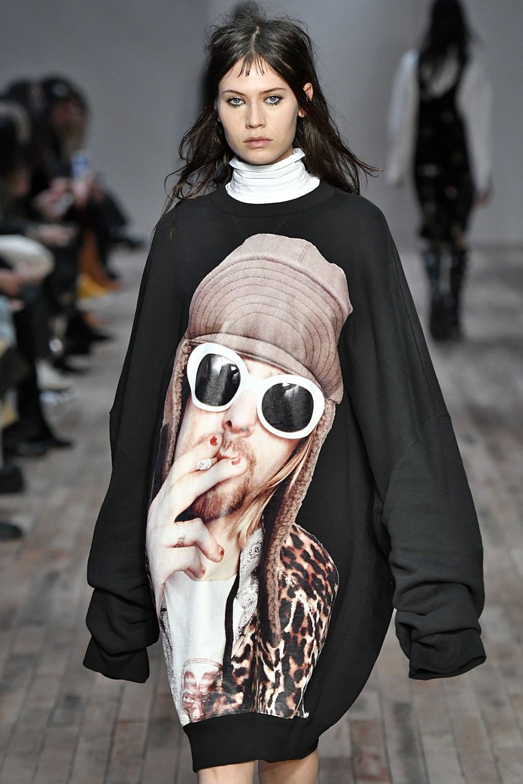 R13 Runway FW '17 Kurt Cobain Dress Sweatshirt Size M / US 6-8 / IT 42-44 - 1 Thumbnail