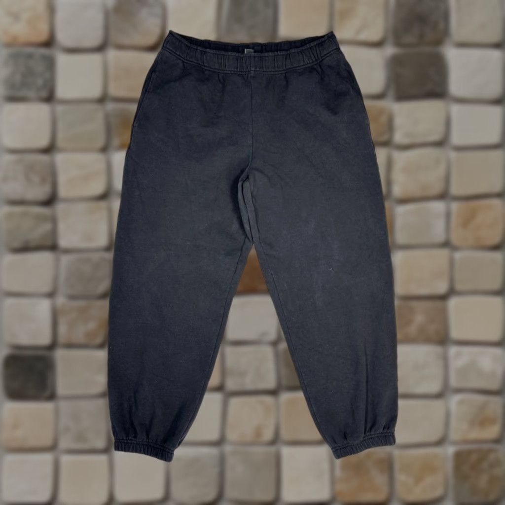 Athleta Athleta Sweatpants Mens Large Black Fleece Lined Cotton Stretch Tapered Leg Size US 33 - 1 Thumbnail