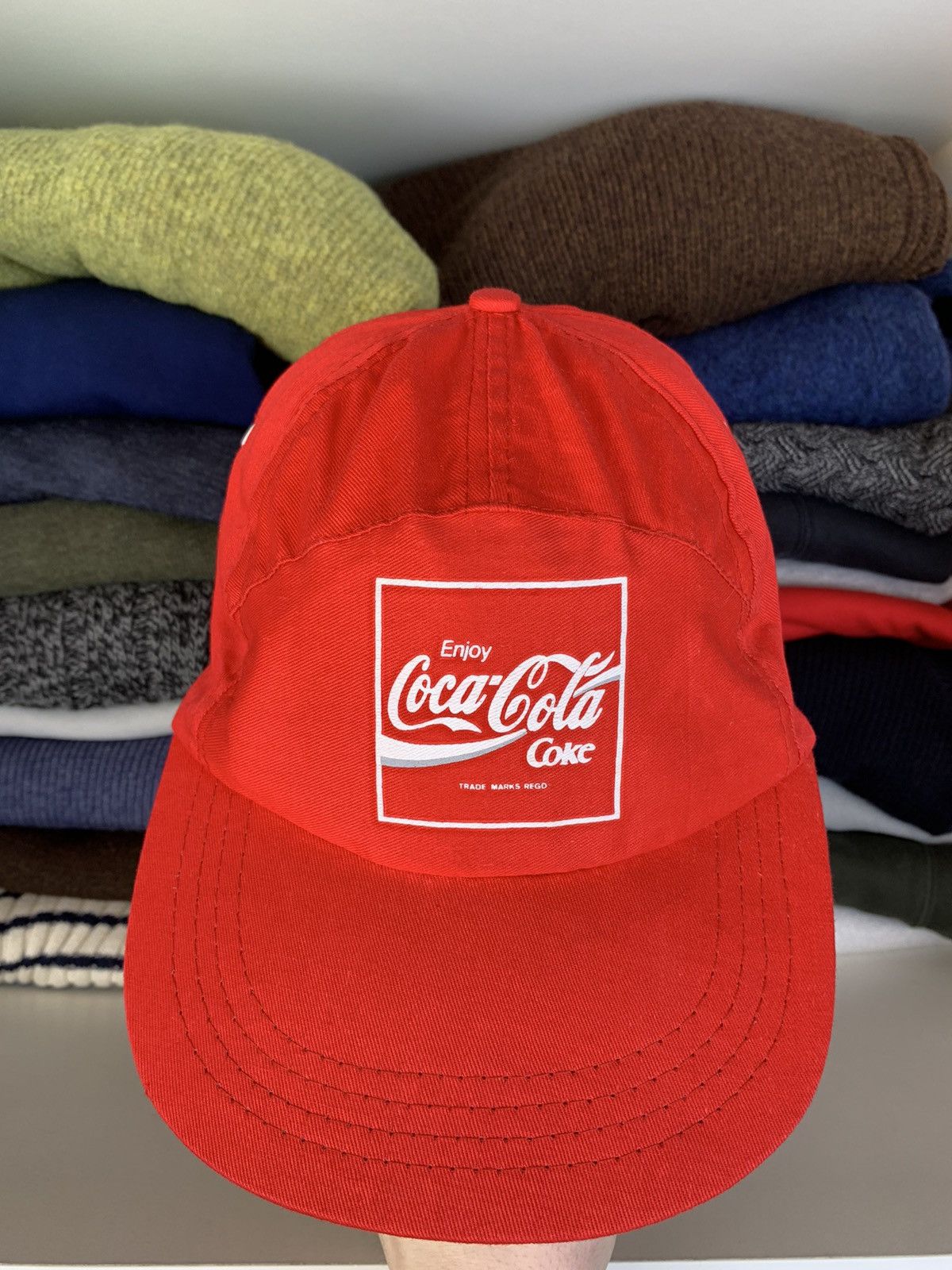 Vintage Vintage Coca Cola Coke Cap Hat Size ONE SIZE - 2 Thumbnail