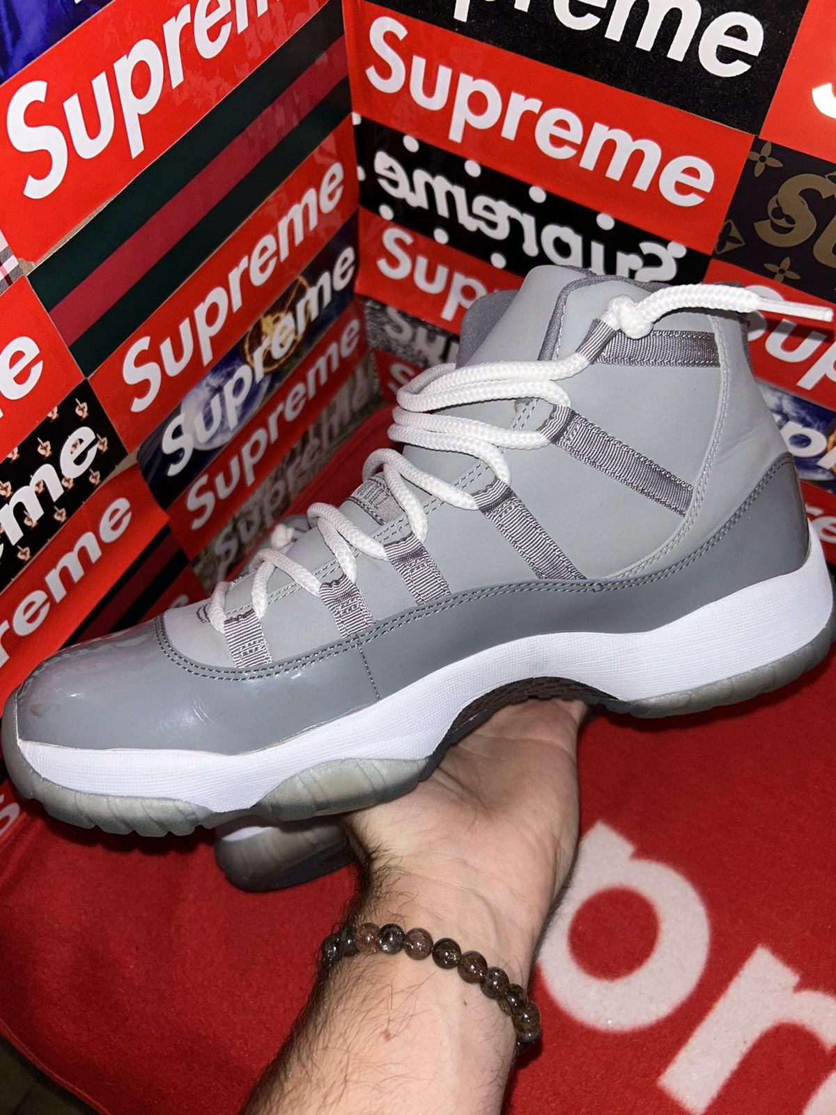 Jordan Brand Jordan 11 Retro Cool Grey (2010) size 12 RARE SHOE Size US 12 / EU 45 - 10 Thumbnail