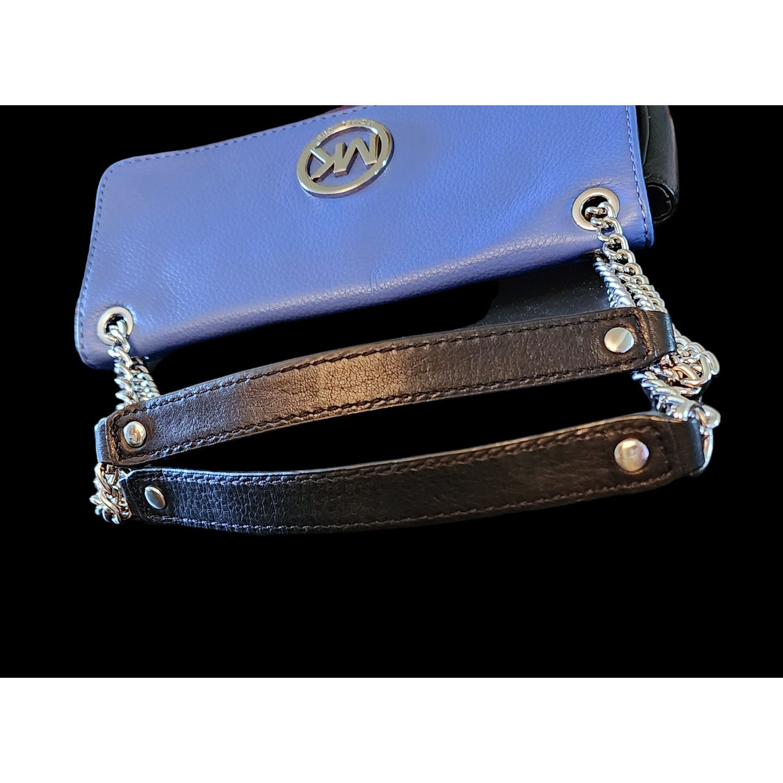 Michael Kors Michael Kors Fulton Small Shoulder Flap bag blue black Size ONE SIZE - 7 Thumbnail