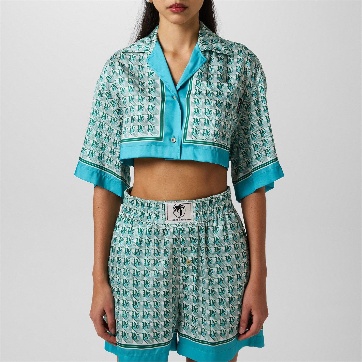 Palm Angels o1g2r1mq0325 Diamond Shirt in Multicolor Size S / US 4 / IT 40 - 3 Thumbnail